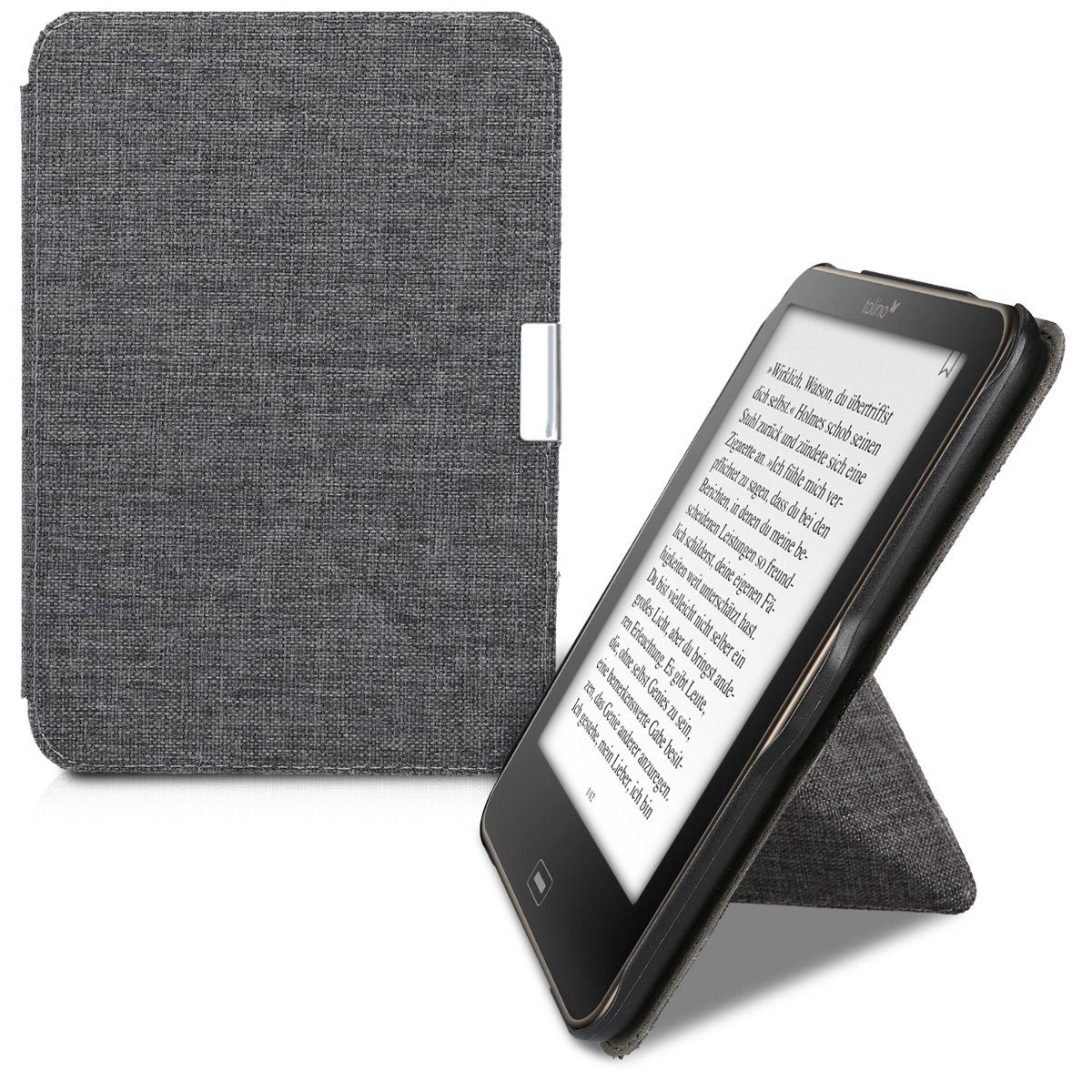 kwmobile EReaderHülle, Hülle für Tolino Vision 1 / 2 / 3 / 4 HD Stoff eReader Schutzhülle