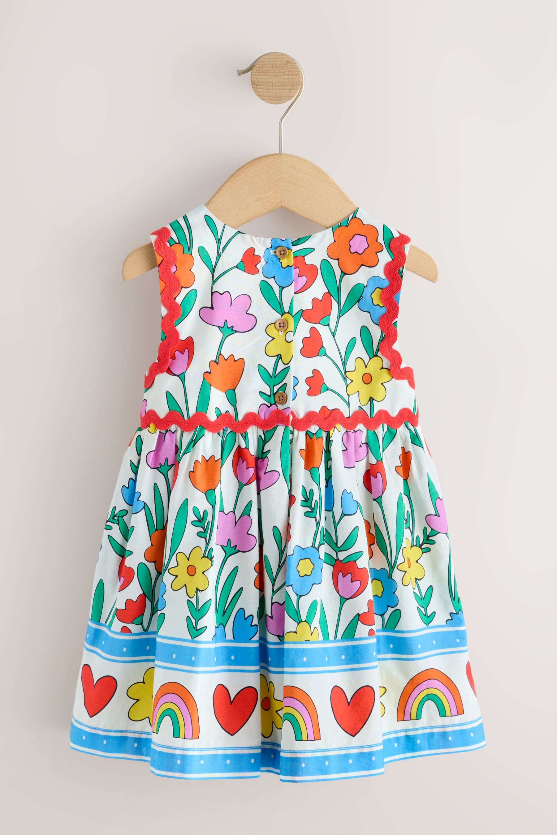 Next Sommerkleid Ric-Rac-Kleid (1-tlg)