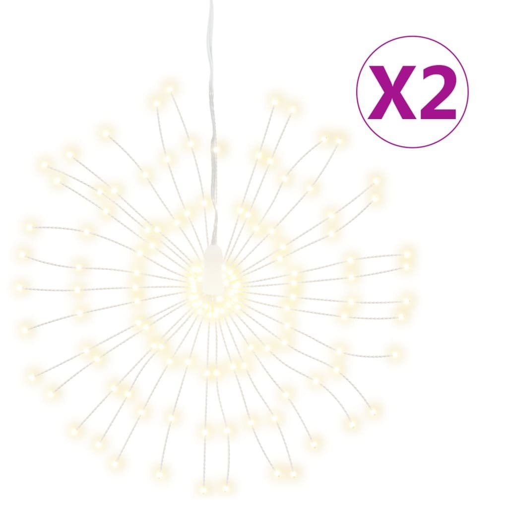 Dekolicht NA Weihnachtsbeleuchtungen Feuerwerk 2 Stk 140 LEDs Warmweiß 17cm