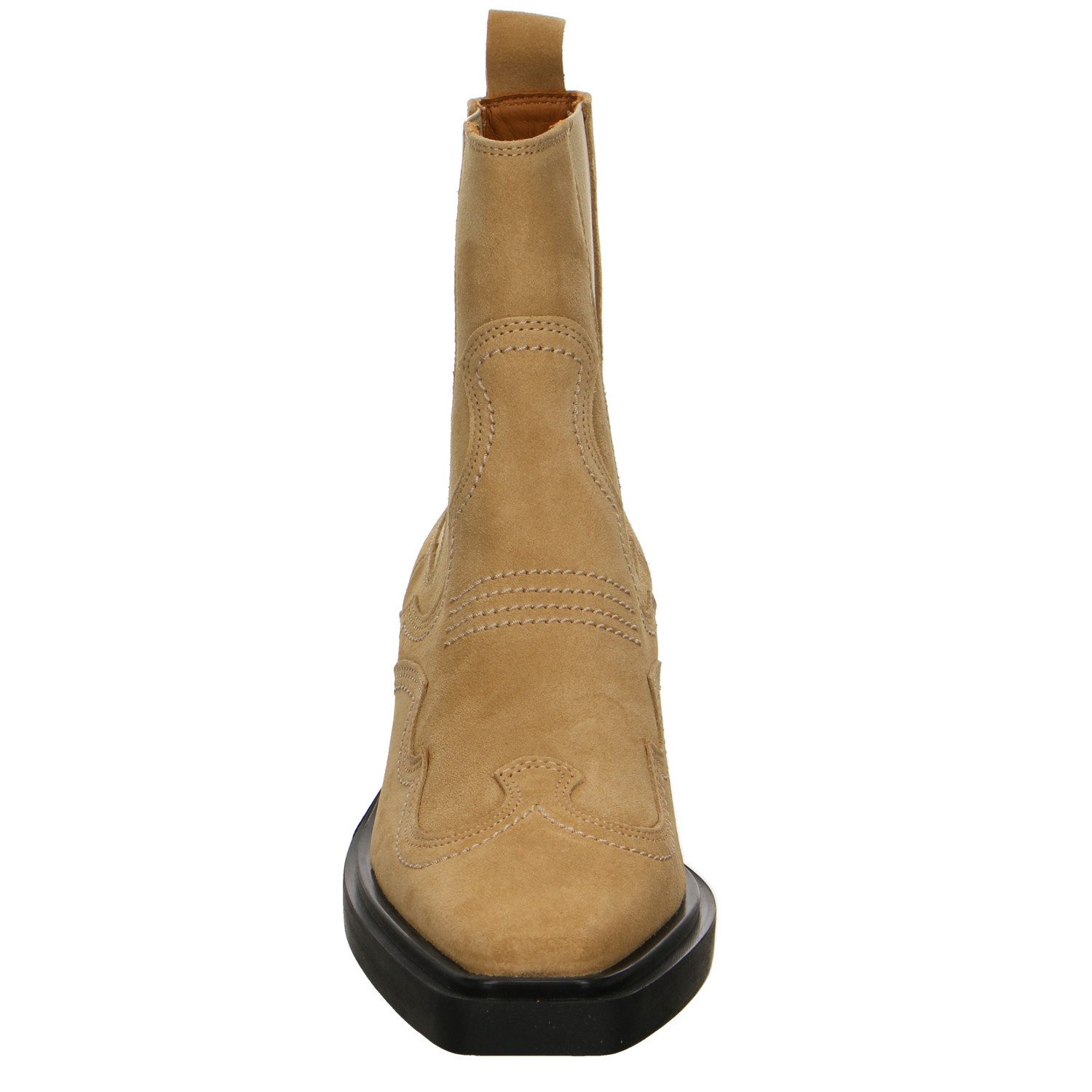 Copenhagen Studios Copenhagen Suede Sand Velour Westernstiefel beige Stiefelette
