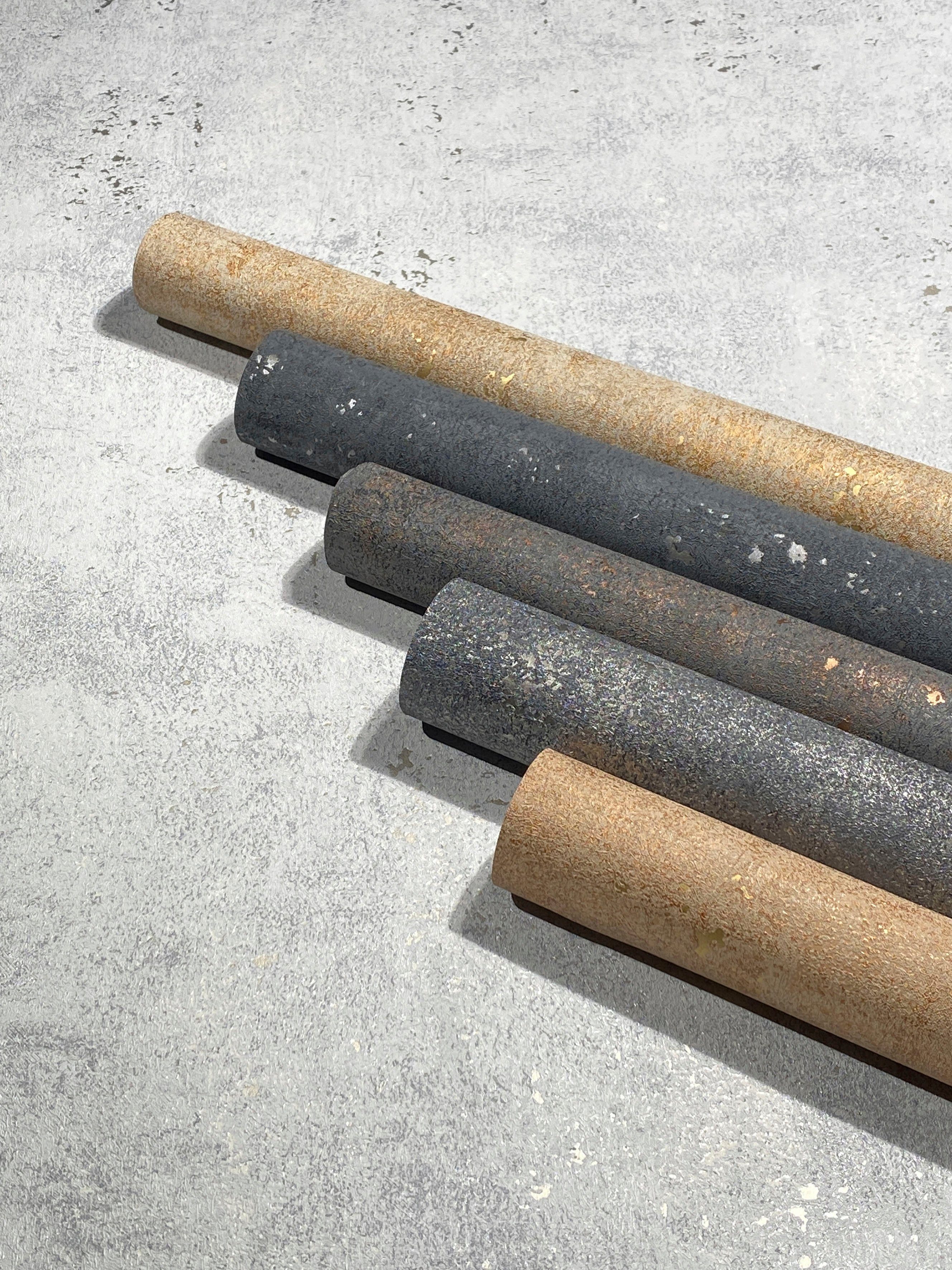 Marburg Vliestapete Concrete, strukturiert, glänzend, moderne Tapete für Wohnzimmer Schlafzimmer Küche