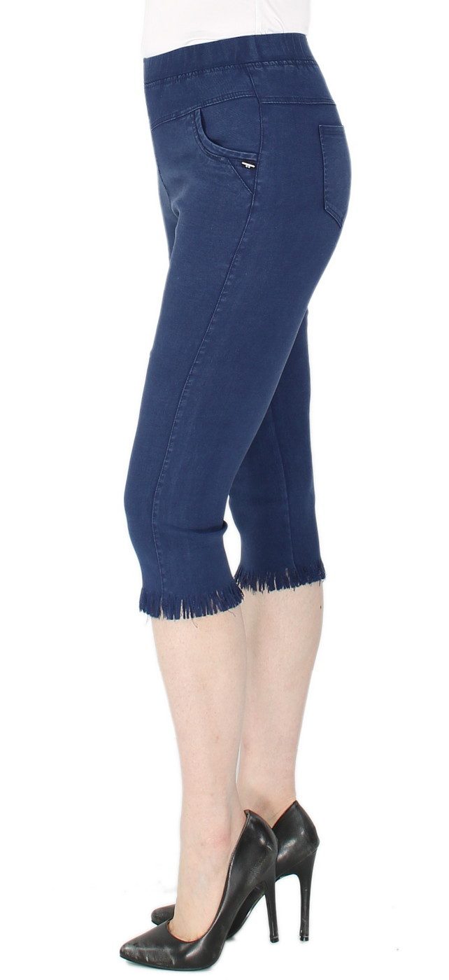 dy_mode Caprihose Damen-Caprihose mit Fransen – günstig online kaufen