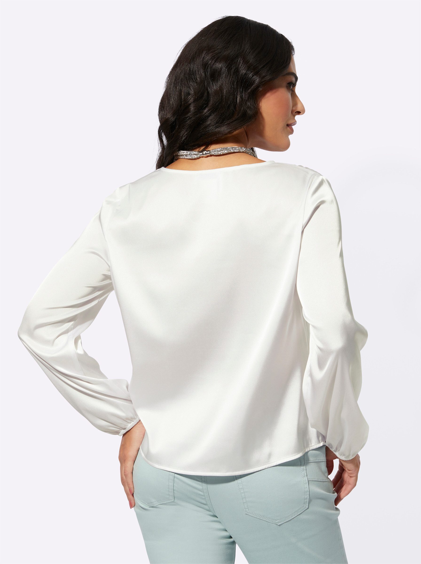 creation L Klassische Bluse Satinbluse günstig online kaufen