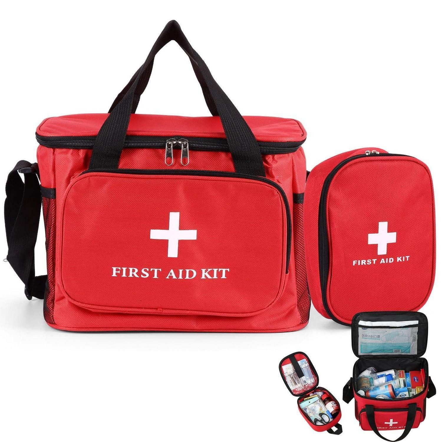 LuxusKollektion Erste-Hilfe-Koffer Erste Hilfe Set Zuhause Outdoor mit 2 Taschen