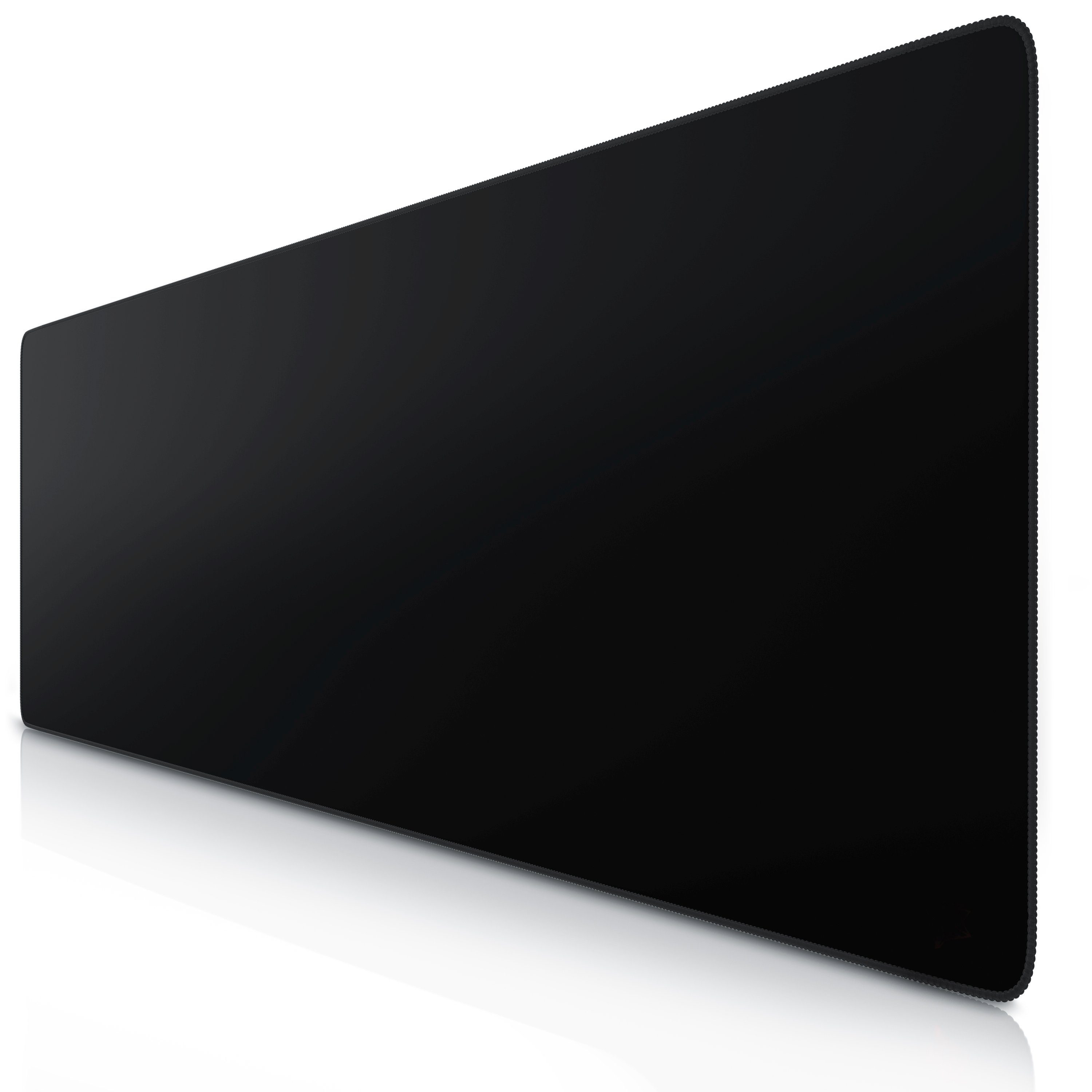 CSL Gaming Mauspad XXXL Speed Mousepad 1200 x 400 x 3 mm, große Tischunterlage (1-St), rutschfest, abwaschbar, Geschwindigkeit & Präzision, schwarz