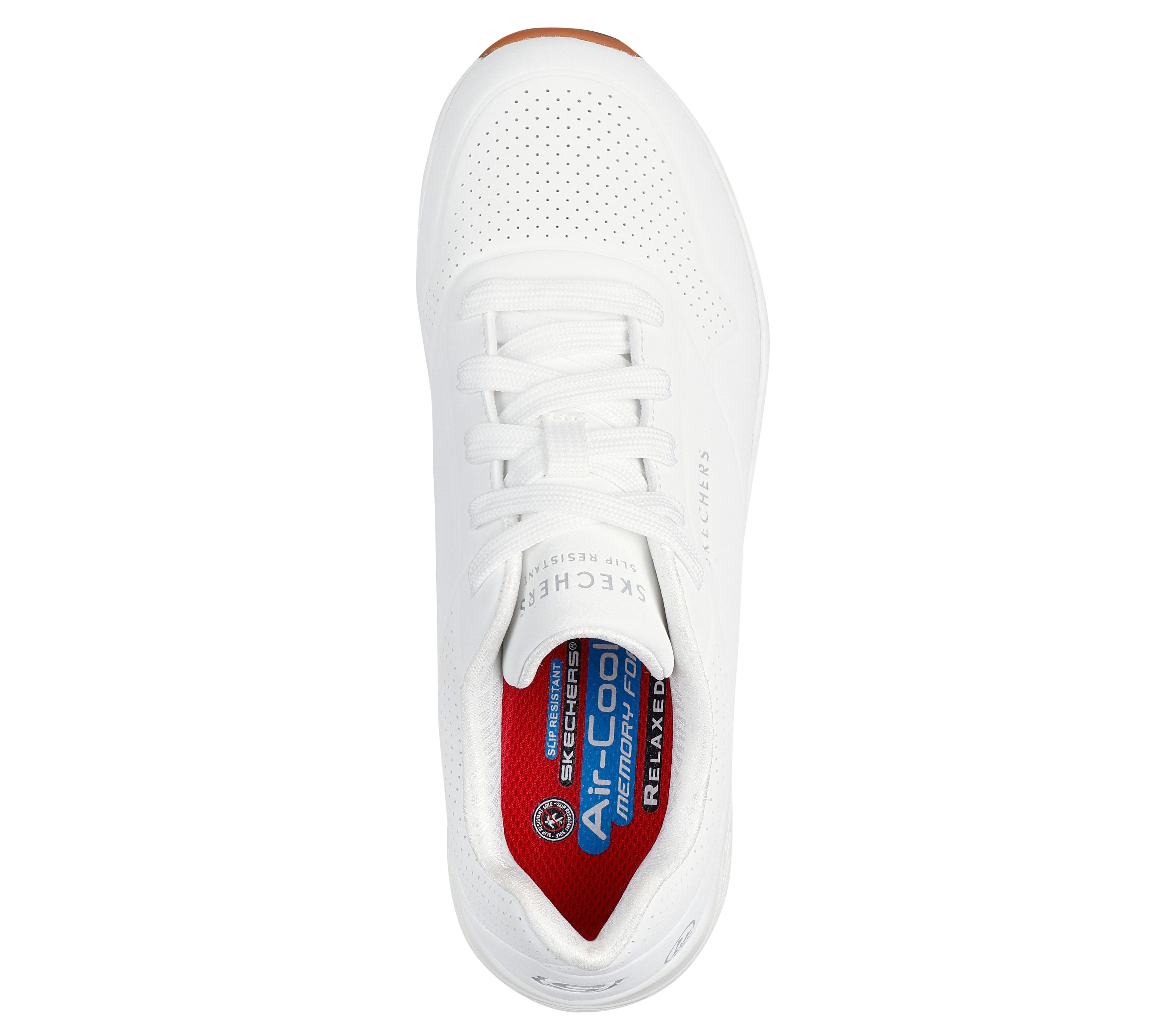 Skechers Work UNO SR Arbeitsschuhe Damen O1 FO SRC ESD - Rutschhemmender Arbeitsschuh Air-Cooled Memory Foam Einlegesohle, Zwischensohle Luftkissendämpfung