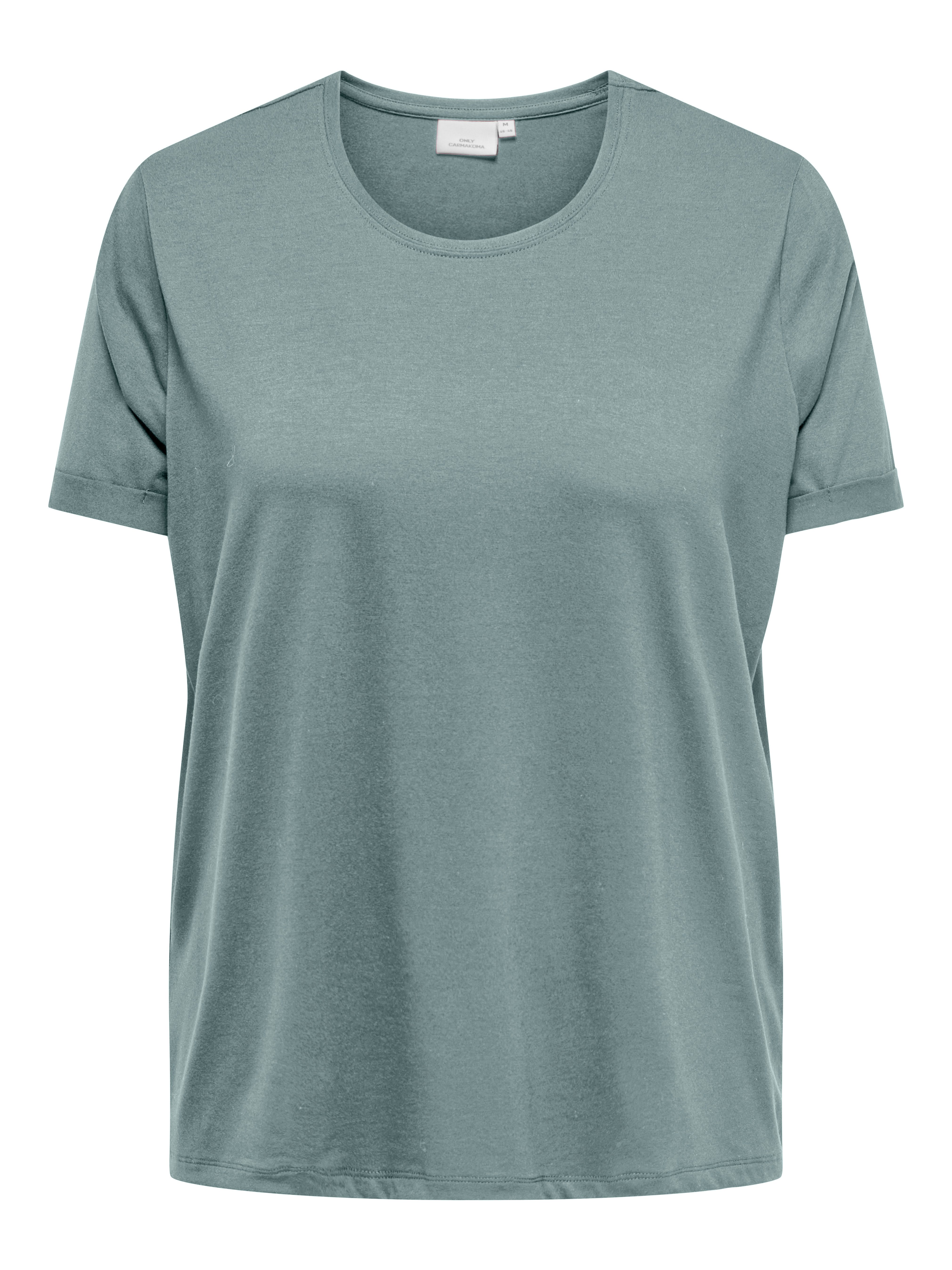ONLY CARMAKOMA Kurzarmshirt CARMOSTER S/S FOLD günstig online kaufen