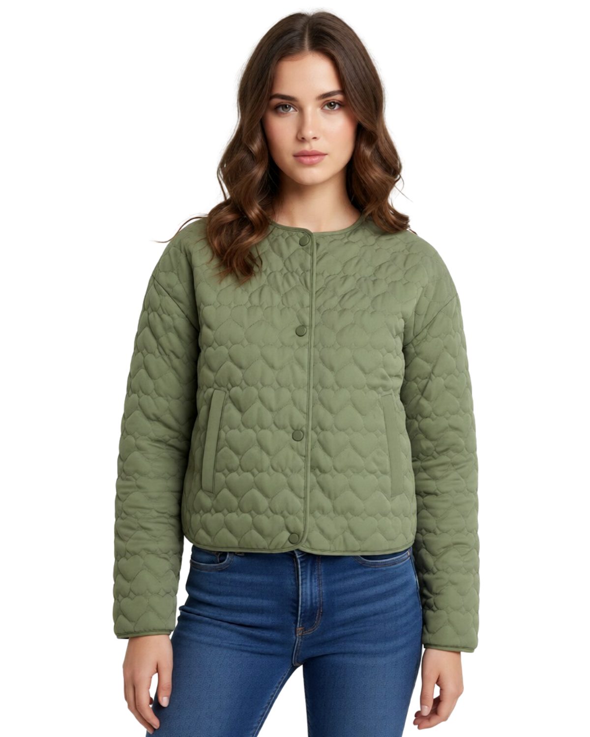 ONLY Steppjacke Kurze Steppjacke mit klassischem Rundhalsausschnitt günstig online kaufen