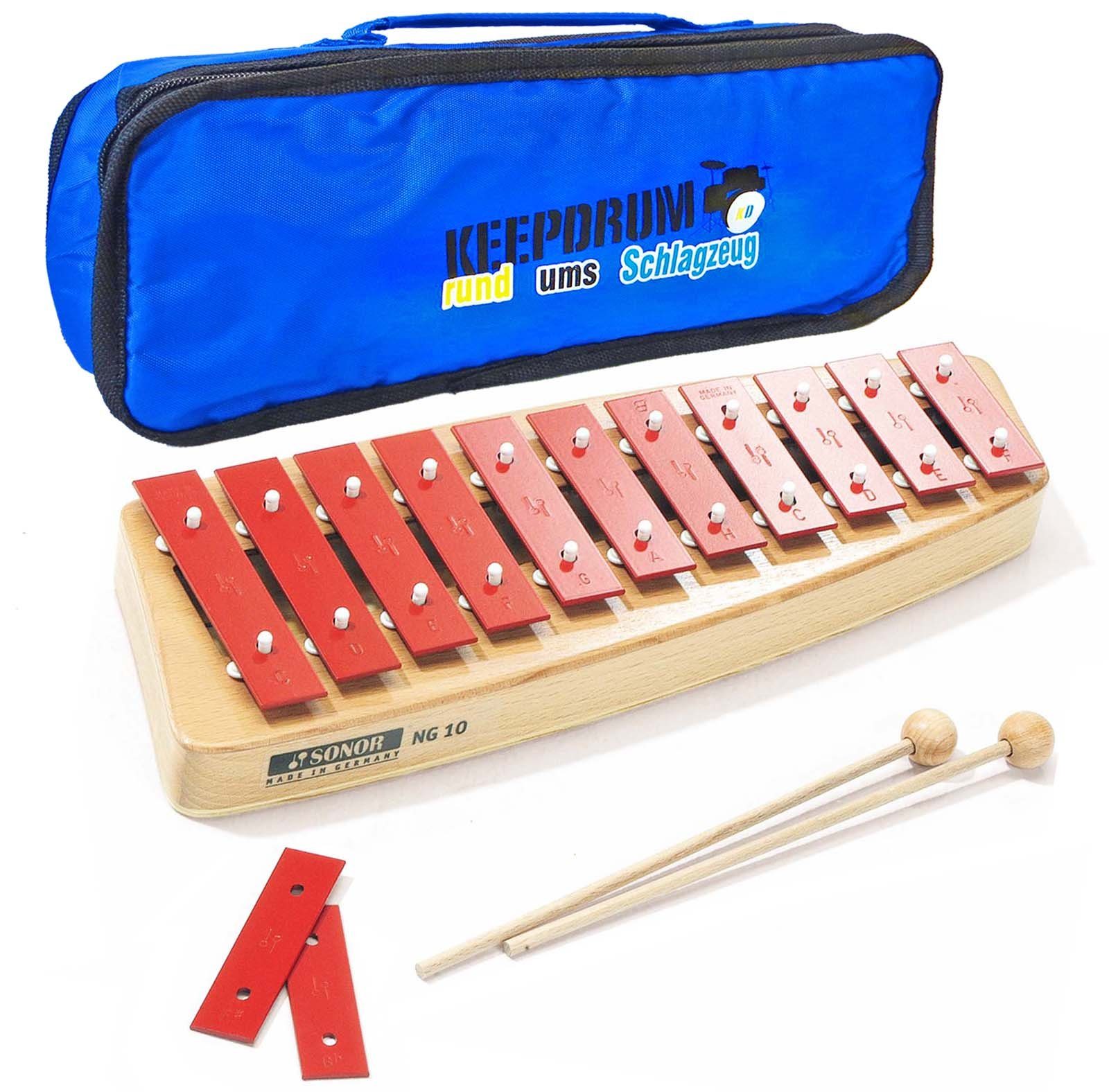 SONOR Glockenspiel NG10 für Kinder mit Tasche