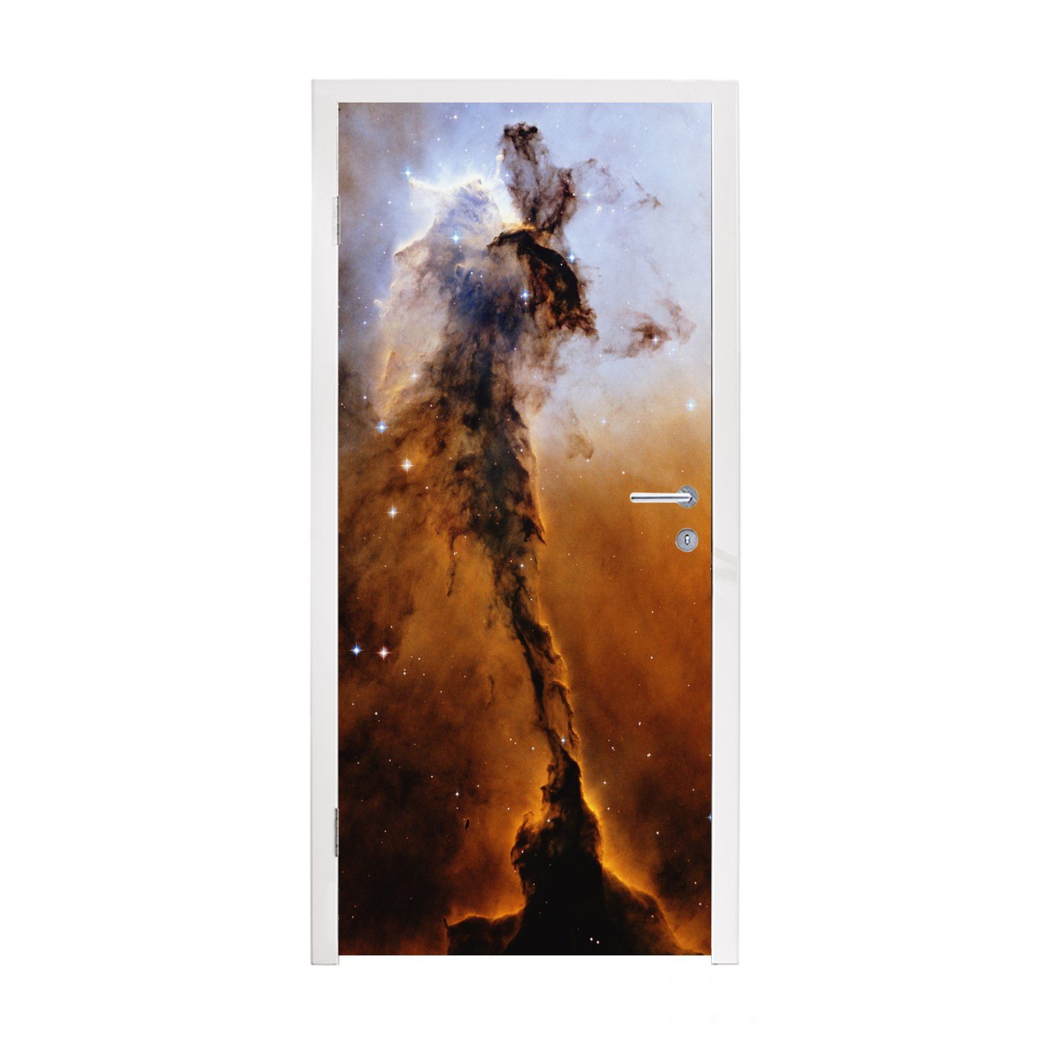 MuchoWow Türtapete Säule im Adlernebel, Matt, bedruckt, (1 St), Fototapete für Tür, Türaufkleber, 75x205 cm