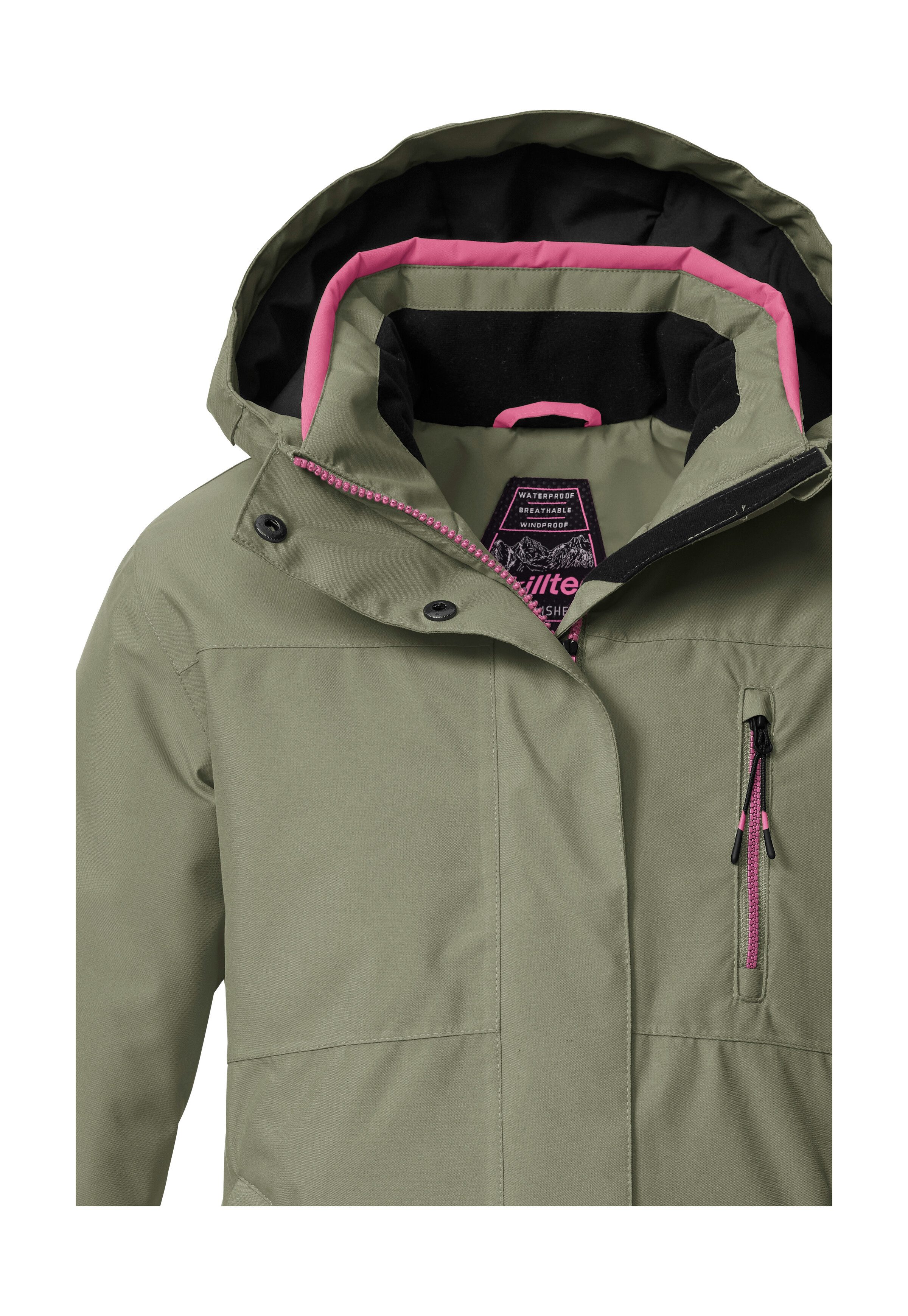 Killtec Skijacke KSW 205 GRLS SKI JCKT Wasserdichte, atmungsaktive Ski-Jacke mit verstellbarer Kapuze