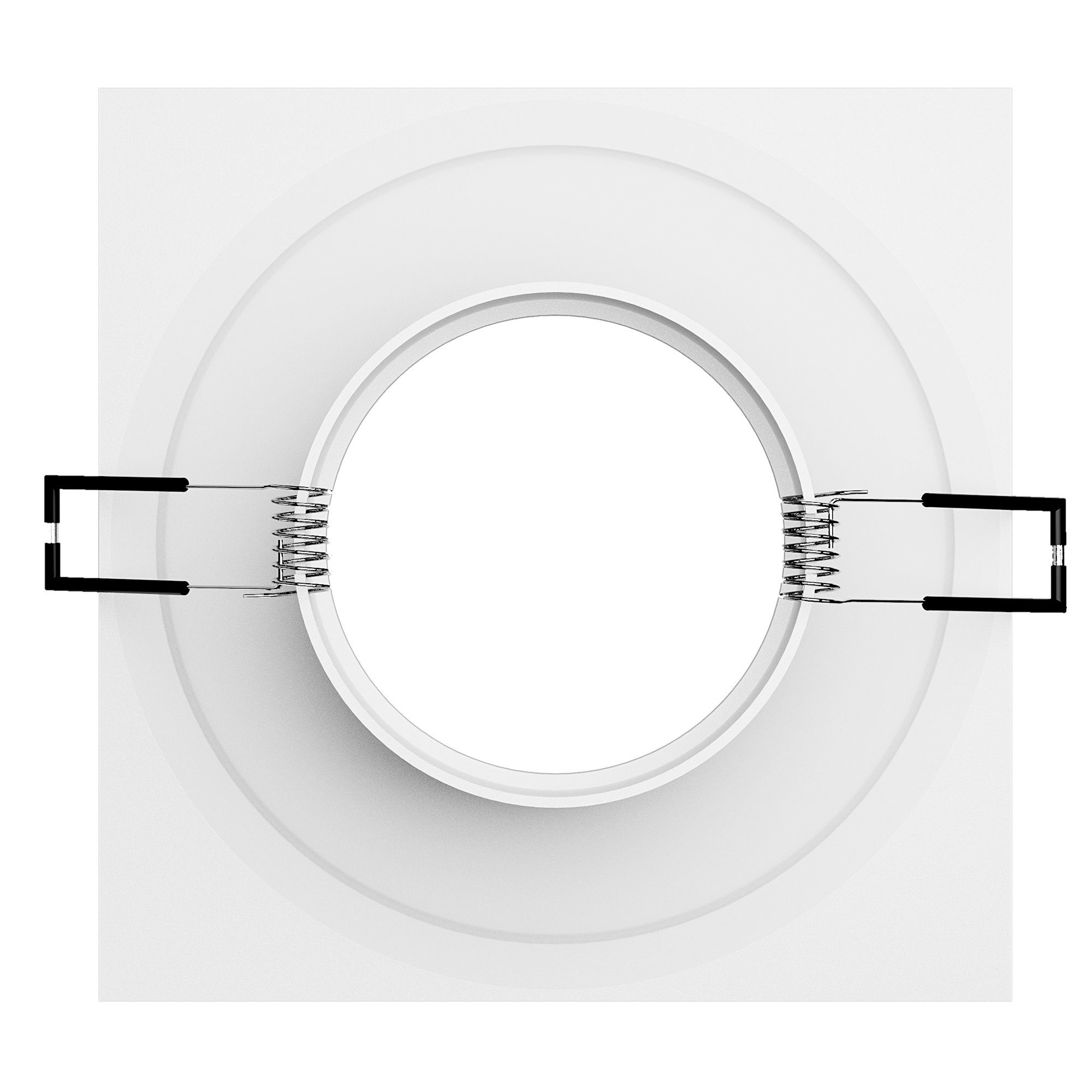 SSC-LUXon Außen-Deckenleuchte LED mit 5W, BEDA & Warmweiß IP65 weiss Modul quadratisch in matt Einbaustrahler