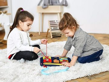 Daskoo Lernspielzeug Busy Board für Kleinkinder, Activity Board Montessori Spielzeug Baby, ab 3 4 Jahre Mädchen Junge