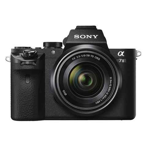 Sony A7 II Systemkamera (SEL-2870, 24,3 MP, NFC, WLAN (Wi-Fi), Gesichtserkennung, HDR-Aufnahme, Makroaufnahme)