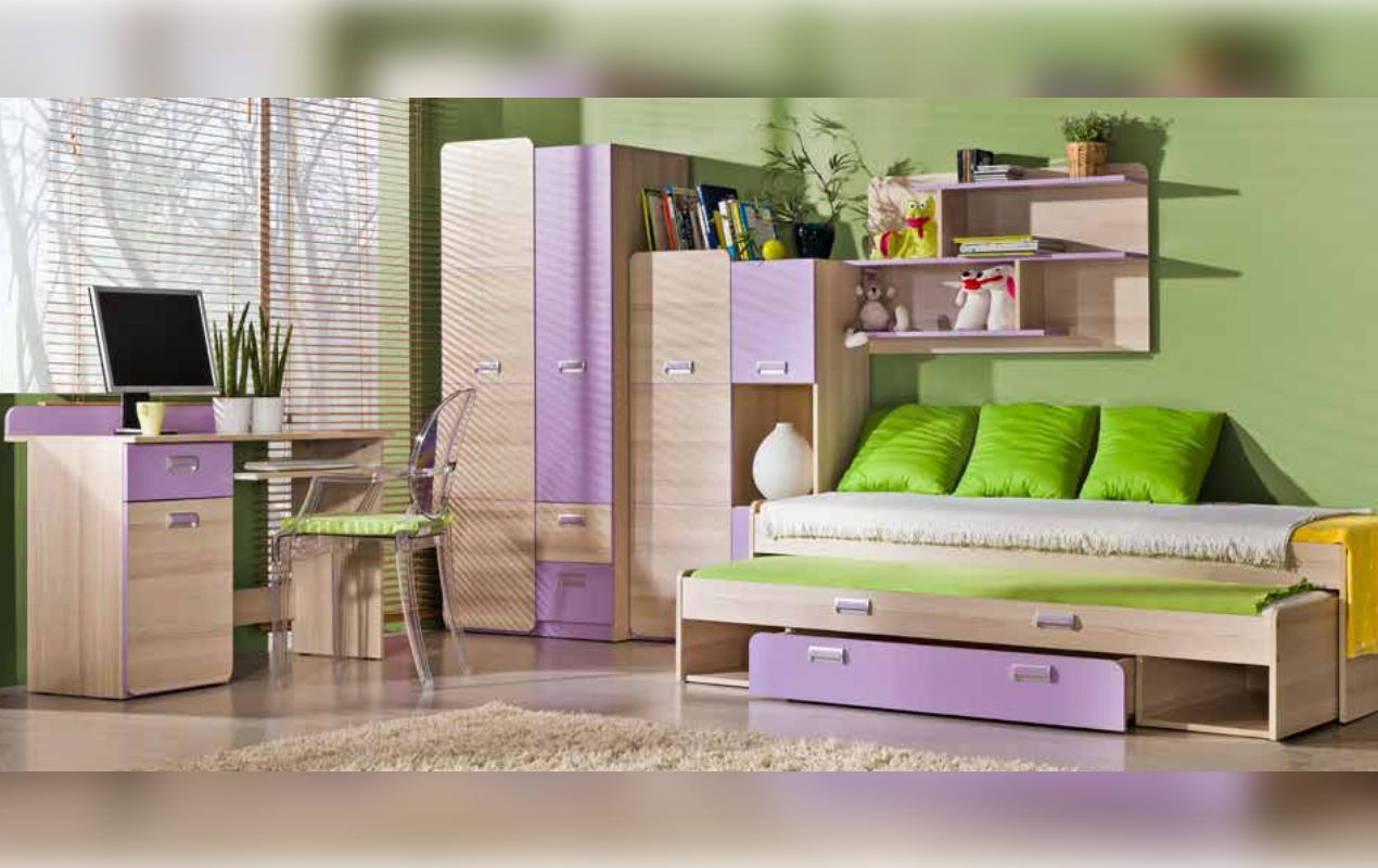 Xlmoebel Jugendzimmer-Set Weißes Kinderzimmer-Set mit Bett, Schrank und Kommode, (3-tlg., Jugendzimmer), Hergestellt in Europa