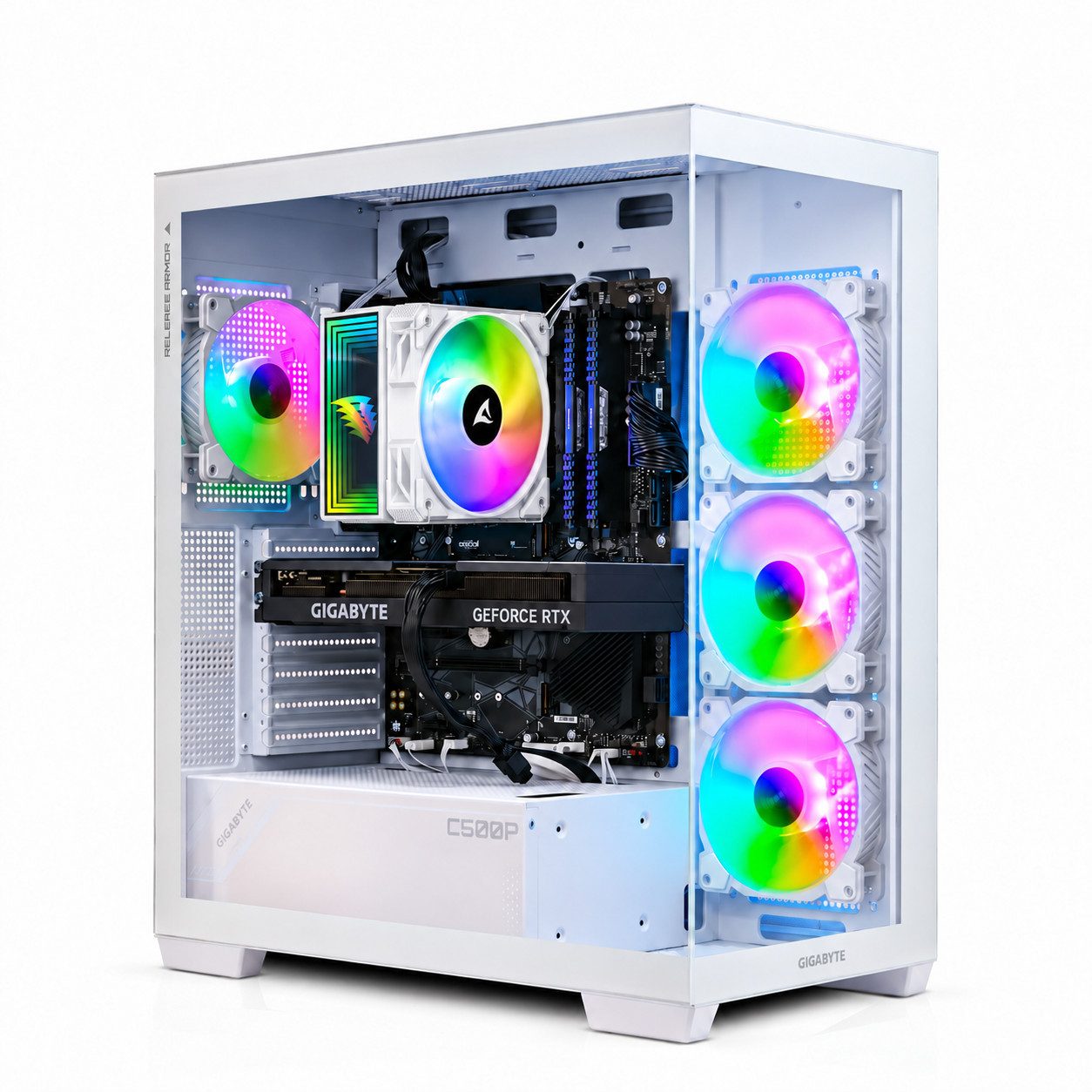 Meinpc R7 5700X mit RTX5060Ti 16GB und 32GB DDR4 RAM Gaming-PC (AMD Ryzen 7 5700X, RTX 5060 Ti, 64 GB RAM, 2000 GB SSD, Luft, Windows 11 Pro - Gaming - RGB)