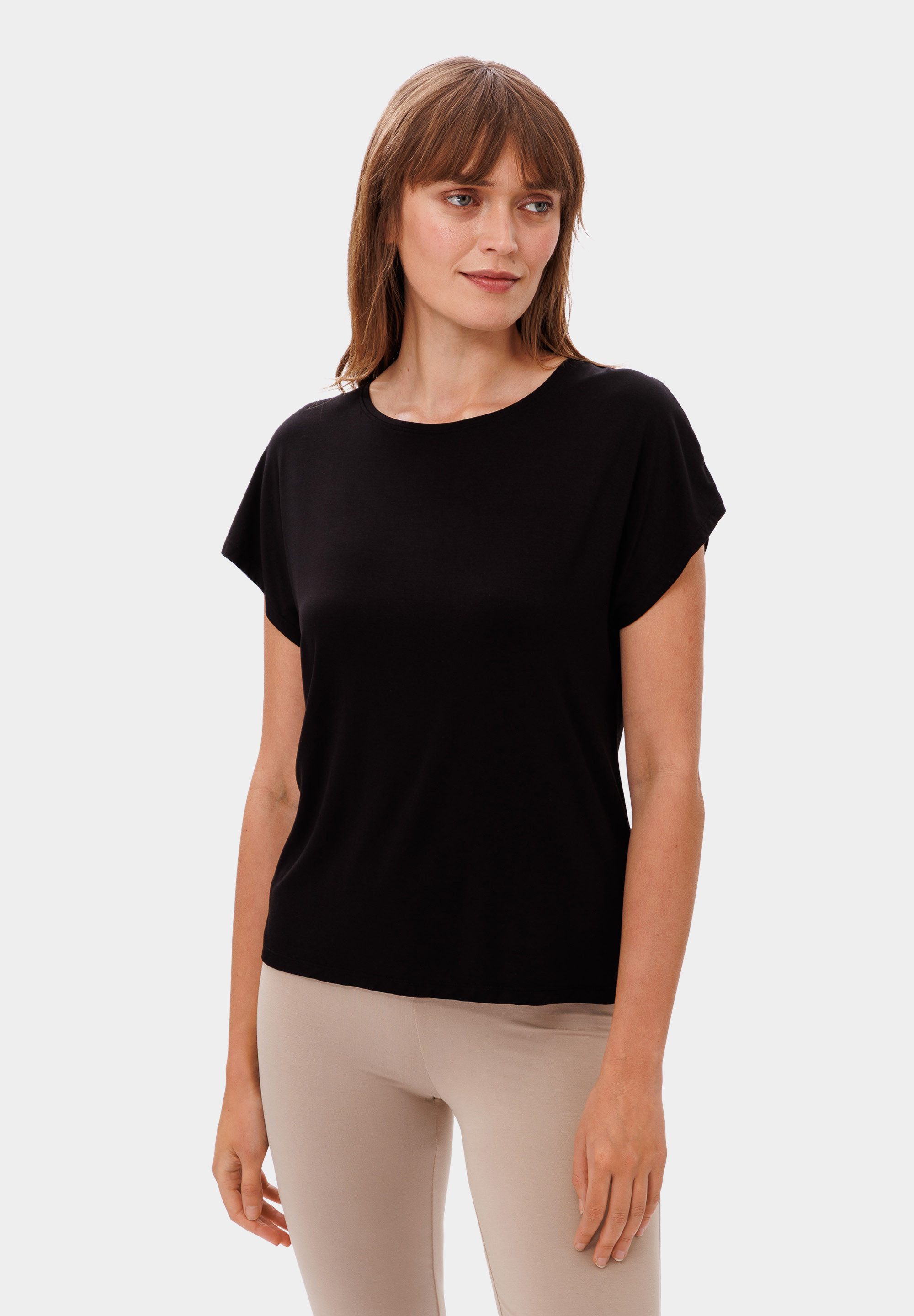 Les Lunes Kurzarmshirt MOLLY Shirt Oversize Weites Rundhals Shirt, Loose Fi günstig online kaufen