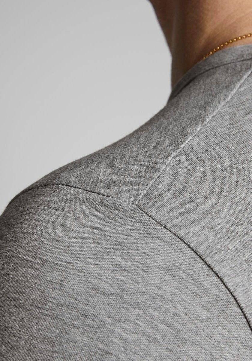 Jack & Jones T-Shirt JJEBASIC mit schmaler Passform für jeden Tag unifarben, modisch, schmal, Baumwollmischung, Rundhals