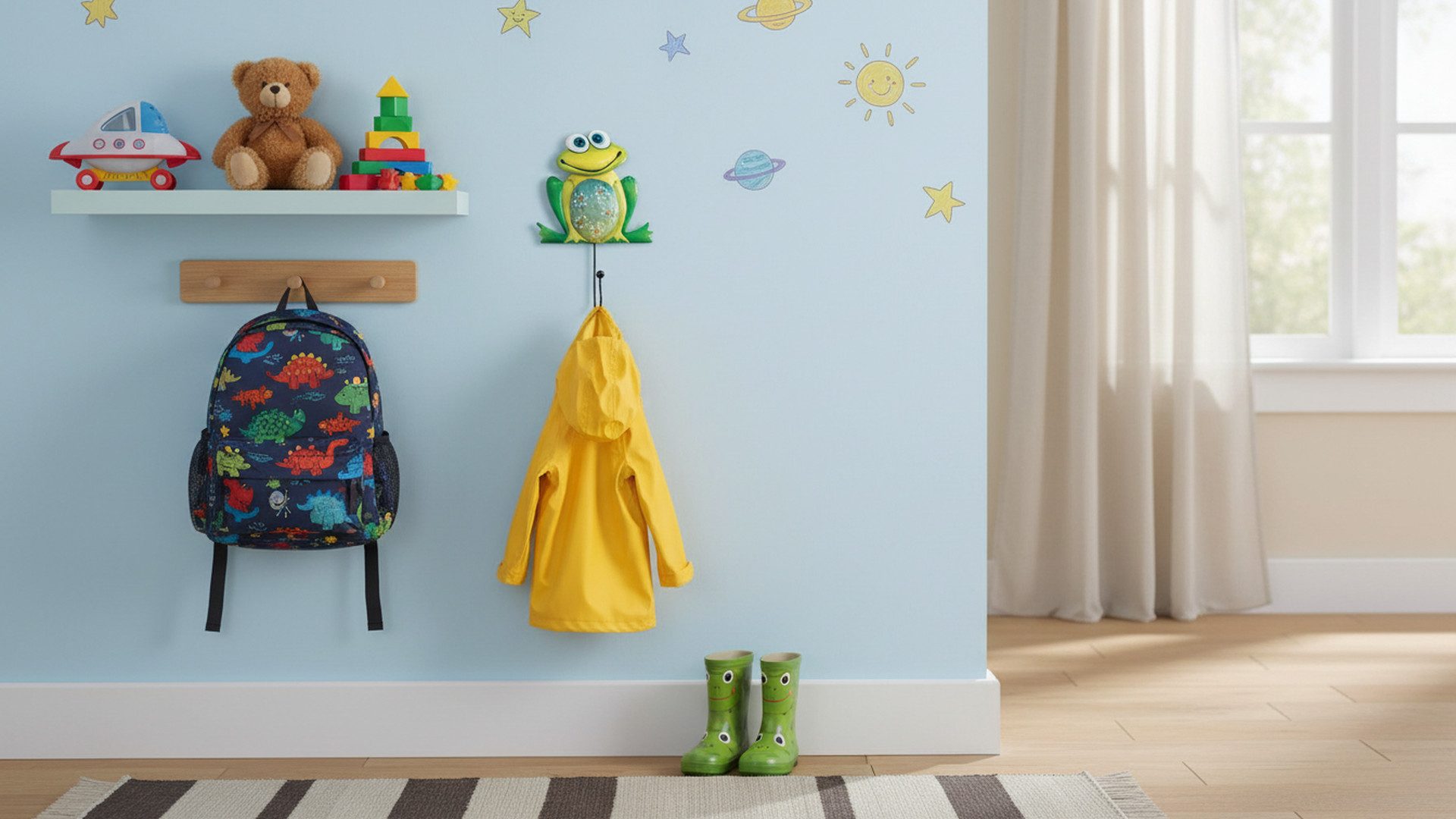 LK Trend & Style Wandhaken Kleiderhaken bunte lustige Tiere, Flur, Wand, Badezimmer, Küche, Kinderzimmer, (Hahn, Eule, Frosch, 1-St., Set-Preis bei 3 Stück), zauberhafte Wandhaken, Sie werden begeistert sein.
