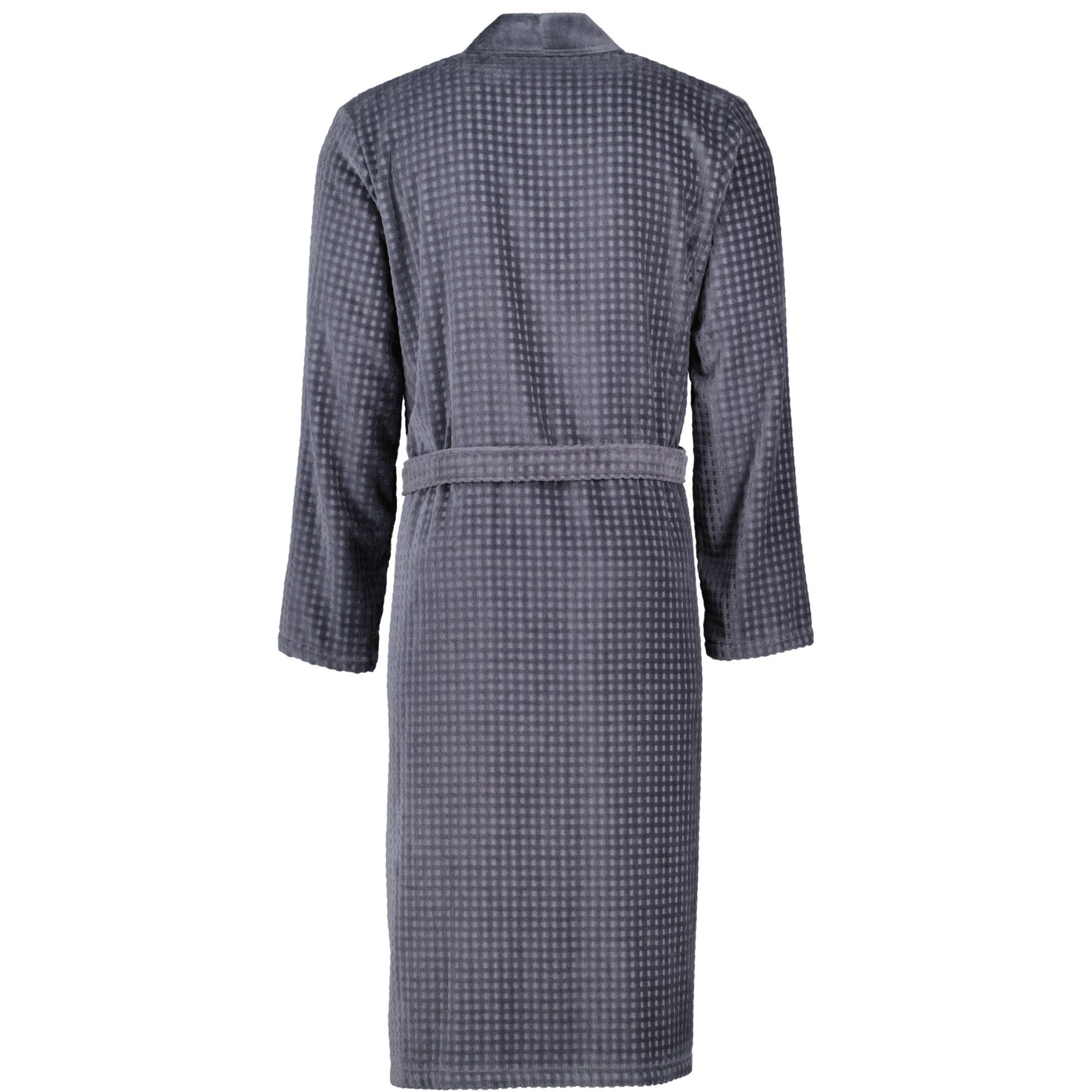 Cawö Herrenbademantel 3714 Kimono Velours, Kimono, 100% Baumwolle
