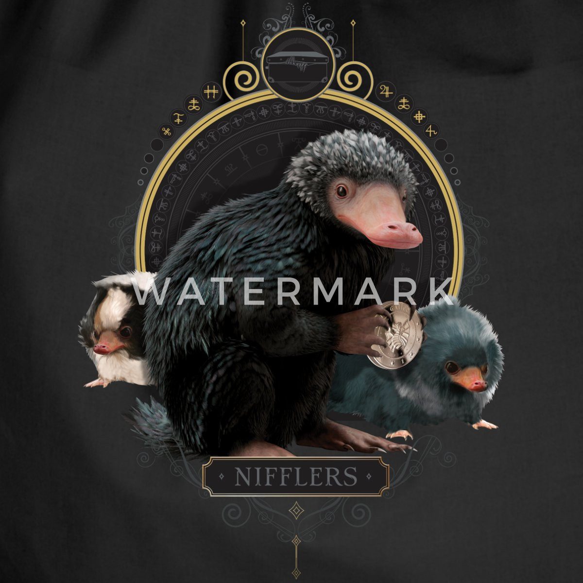 Spreadshirt Turnbeutel Phantastische Tierwesen Nifflers Turnbeutel (1-tlg)