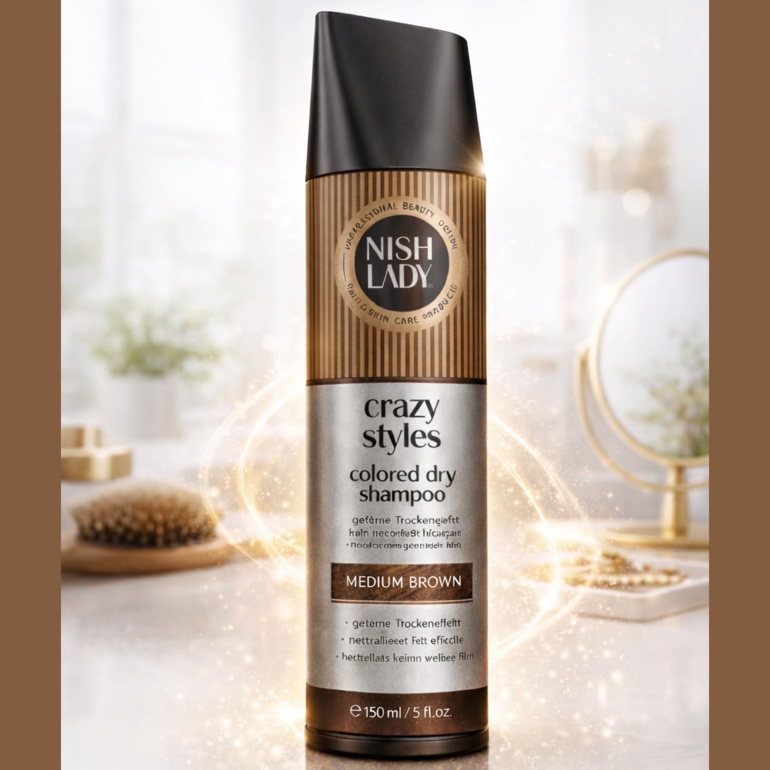 Nishlady Trockenshampoo Nishlady Farbiges Trockenshampoo 150 ml – 3 Haarfarben