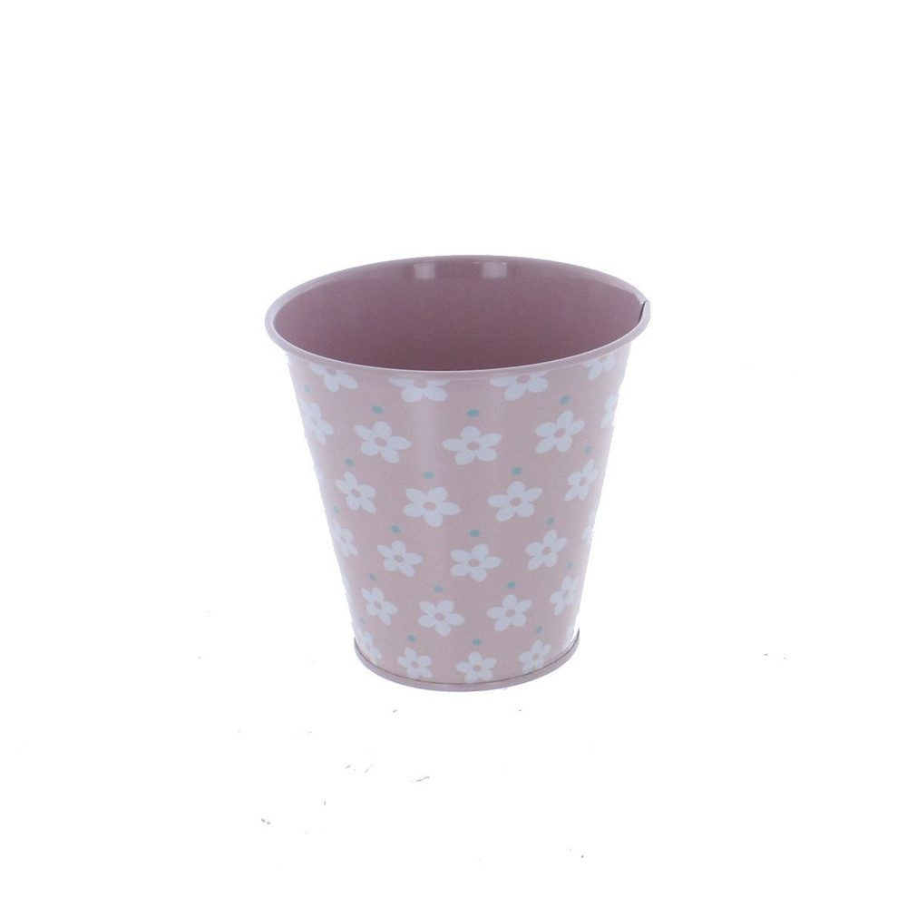 MICA Blumentopf Pflanzeimer - Blümchen - ca. 11,5 x 11 x 7 cm - 1 Stück