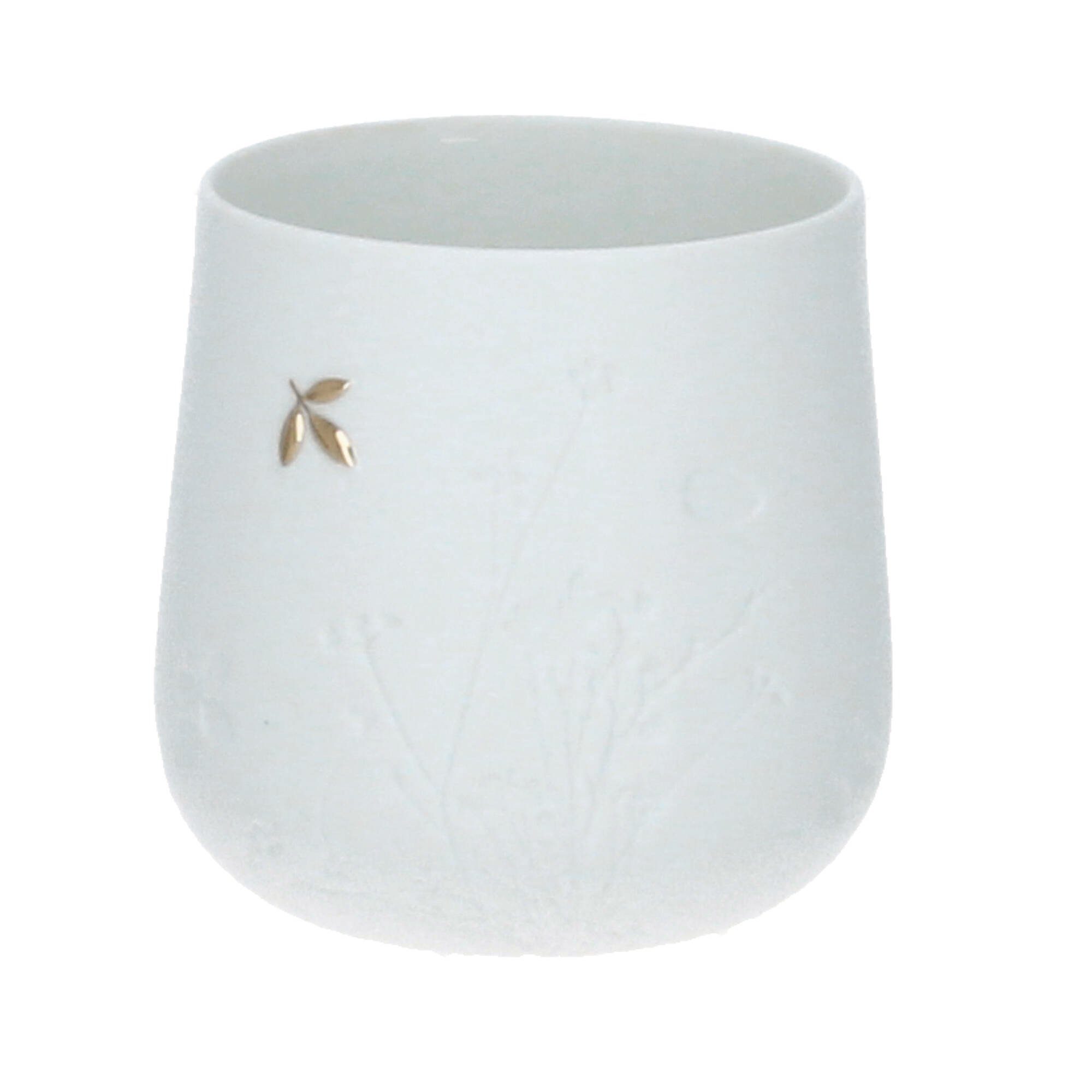 Räder Kerzenhalter Porzellangeschichten Tischlicht Blatt 8x8 cm Porzellan günstig online kaufen