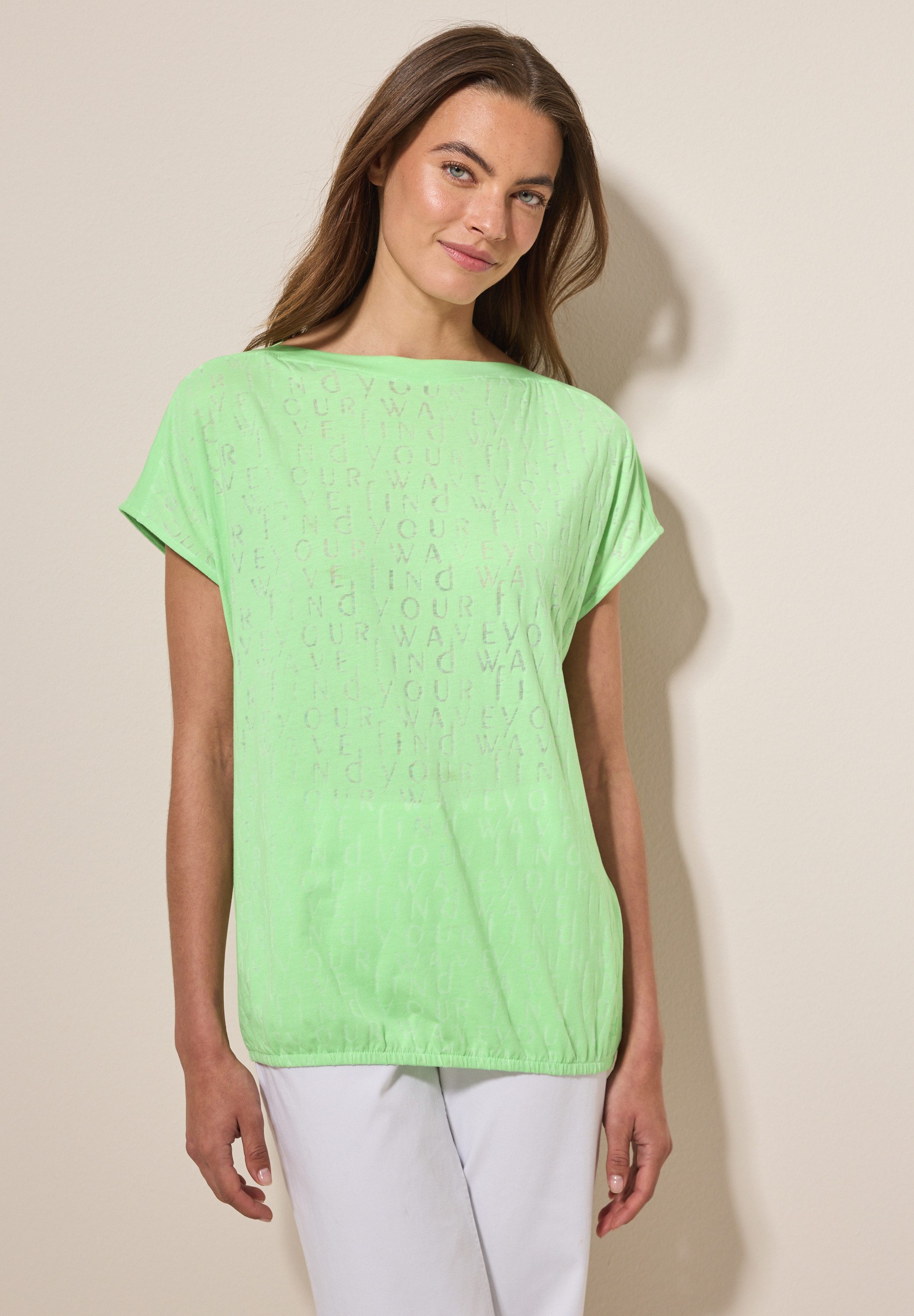 CECIL T-Shirt mit U-Boot-Ausschnitt