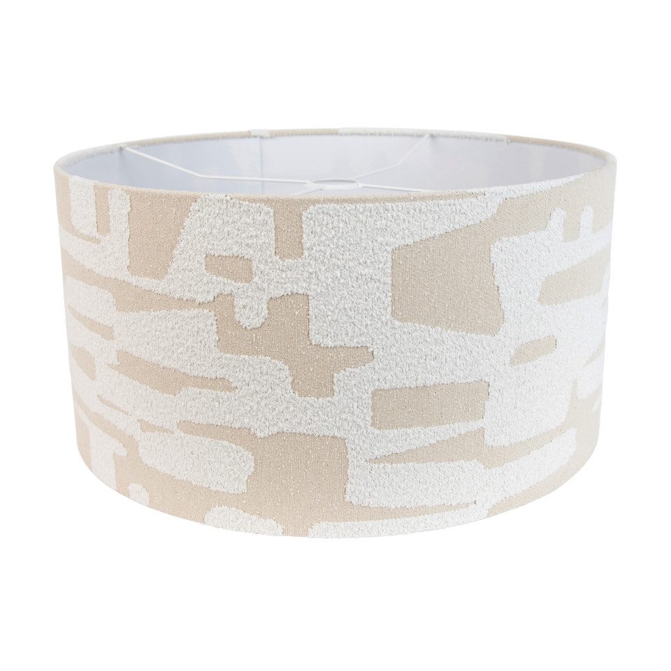 Qazqa Lampenschirm Cilinder white beige