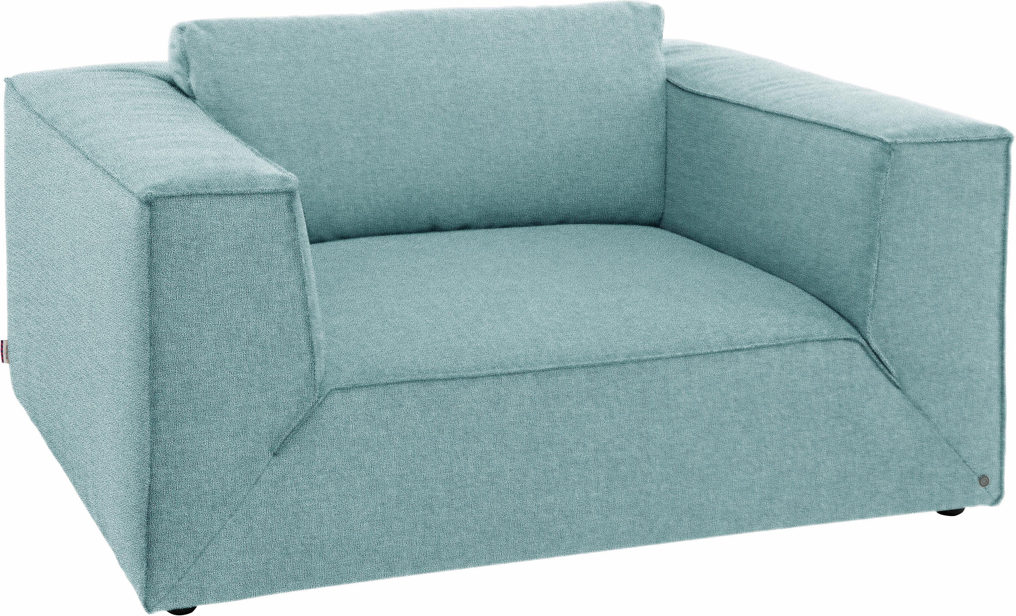 mit BIG TAILOR Sitztiefe, Stegkissen, Breite extra bequemen cm HOME große Loveseat STYLE, TOM CUBE 147