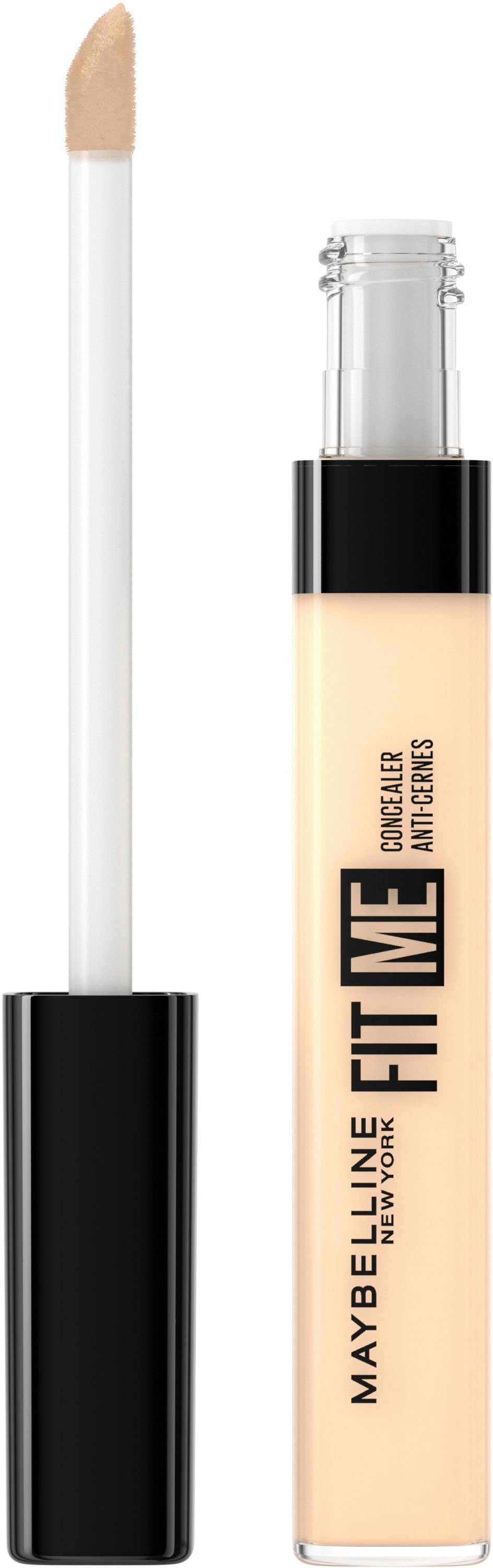 MAYBELLINE NEW YORK Concealer FIT ME! CONCEALER, mit hoher Deckkraft, hellt dunkle Stellen unter den Augen auf