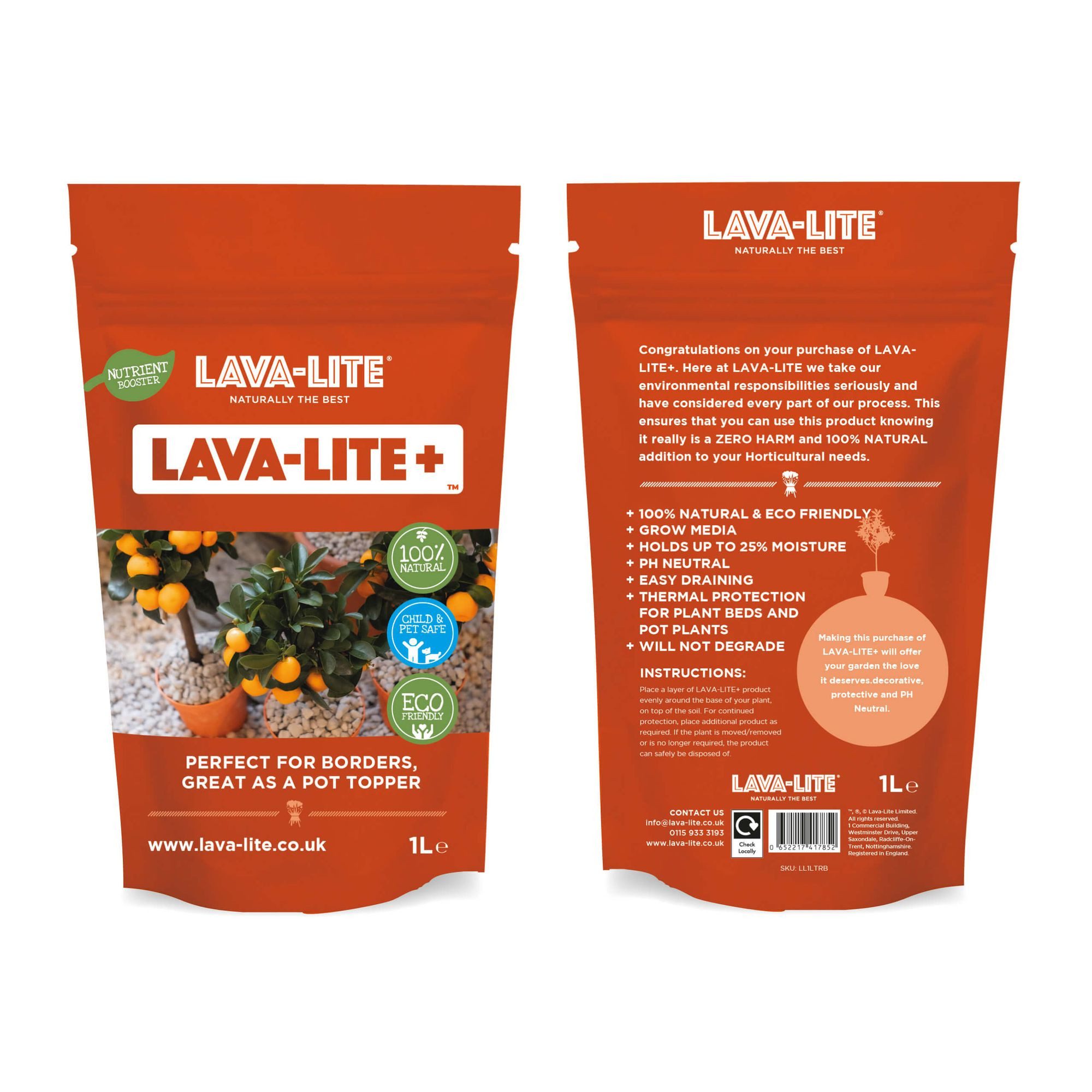 Jardinion Pflanzgranulat Lavagranulat, (1 Liter, grau, 1-St), Für Gipskarton im Trockenbau aus Hart-PVC