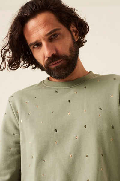 Garcia Sweater »J11268 - 2076-ice green« mit allover Print