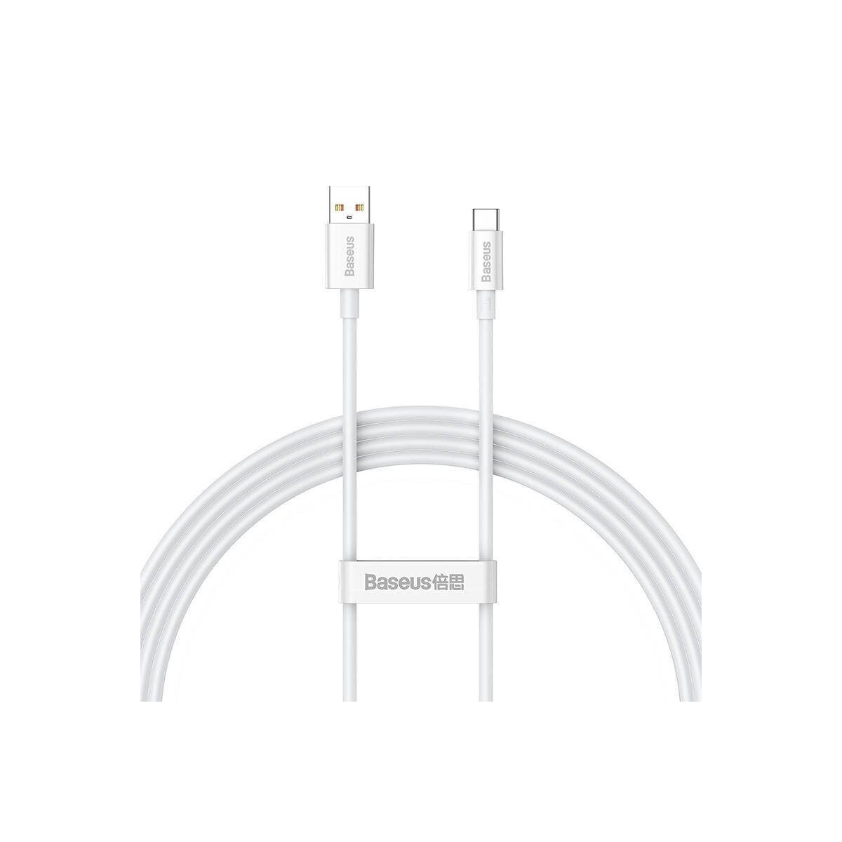 Baseus Baseus Schnell-Ladekabel USB für USB-C 100W 1,5m (weiß) Smartphone-Kabel