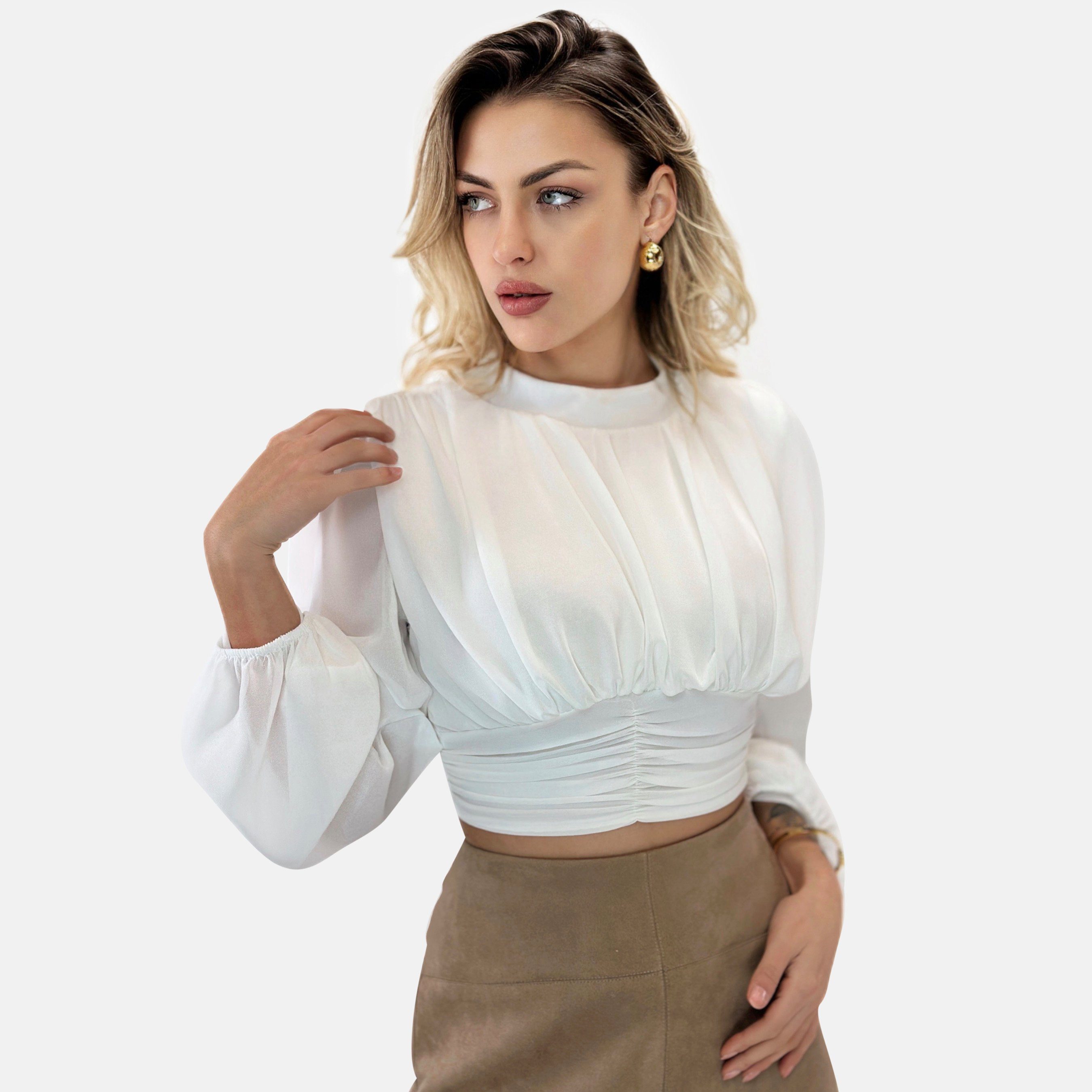 Elara Klassische Bluse Elara Damen Oberteil günstig online kaufen
