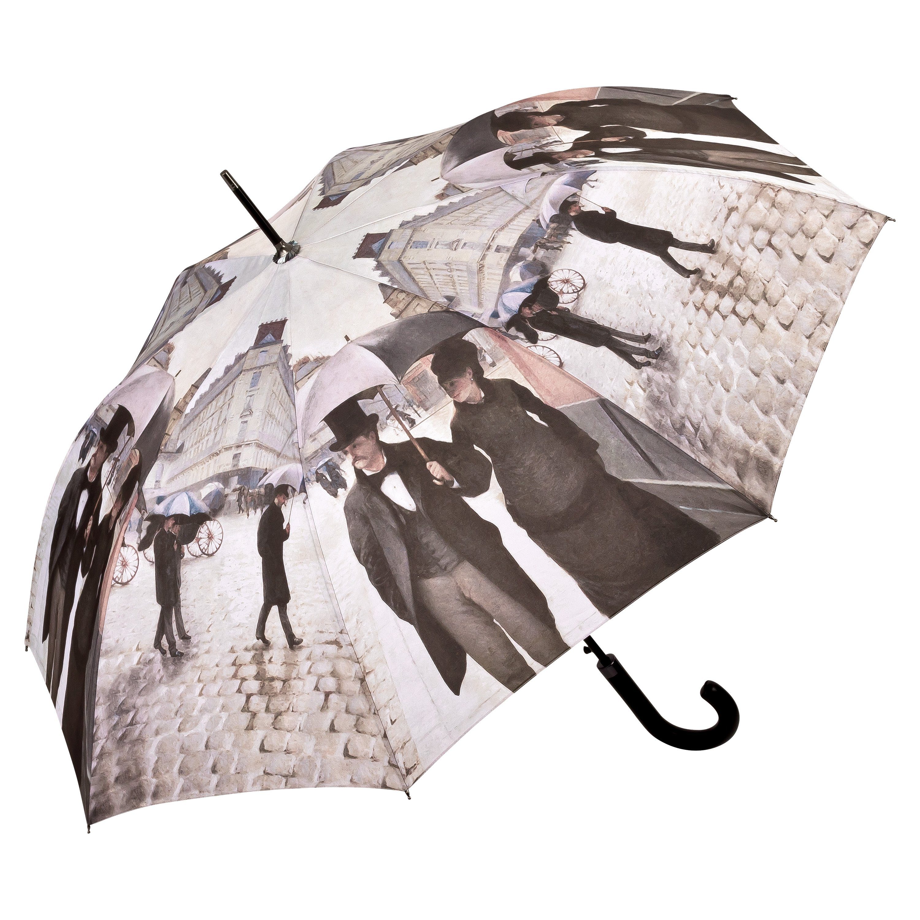 von Lilienfeld Stockregenschirm Regenschirm Motiv Gustave Caillebotte: Paris im Regen Auf-Automatik