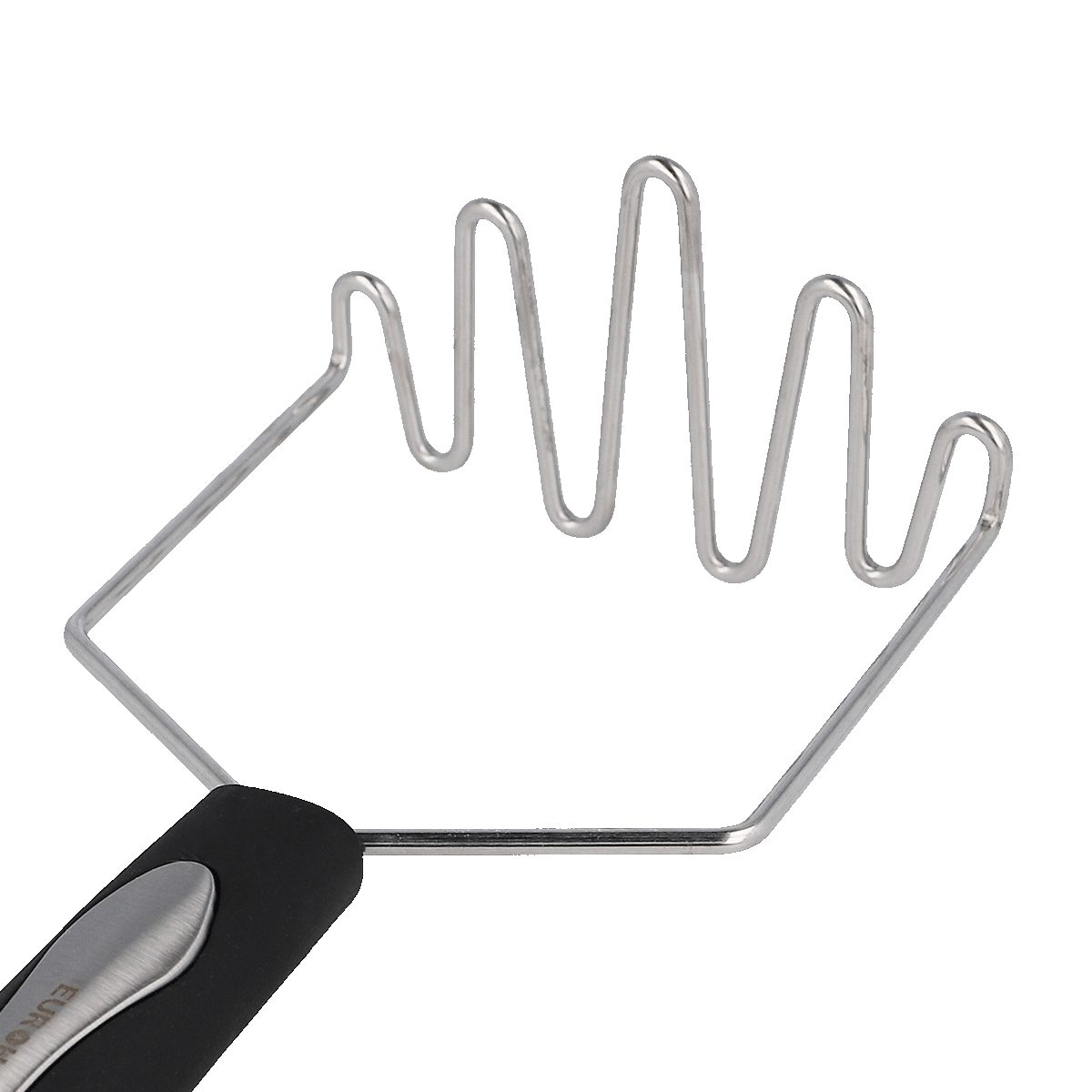 EUROHOME Kartoffelstampfer Gemüsepresse CARMEN mit ergonomischem Kunststoffgriff (1 St), Edelstahl, Kartoffelstampfer aus rostfreiem Edelstahl