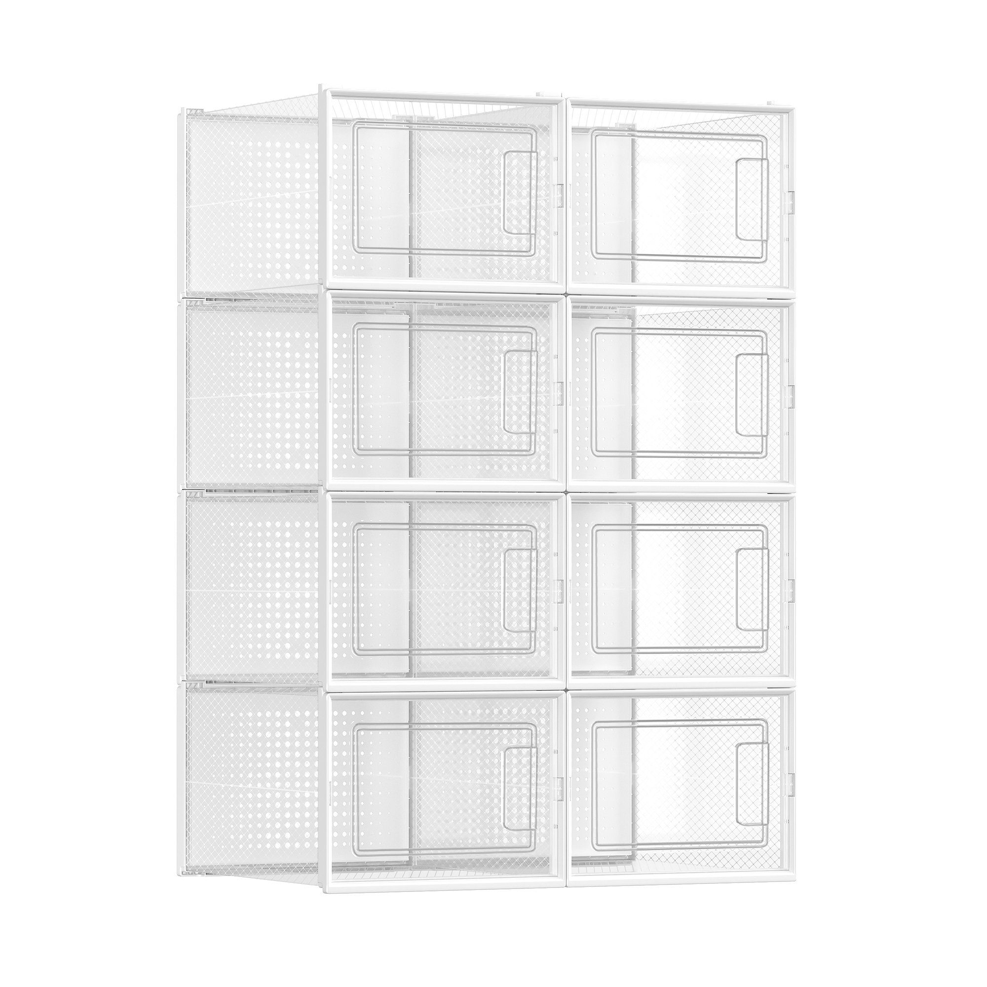 SONGMICS Schuhbox Aufbewahrungsboxen, 8er Pack faltbar günstig online kaufen