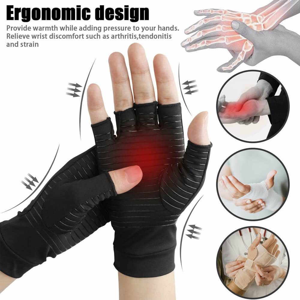 RWEUOQ Trainingshandschuhe 2Stück Kupfer Arthritis Handschuhe,Leichte günstig online kaufen