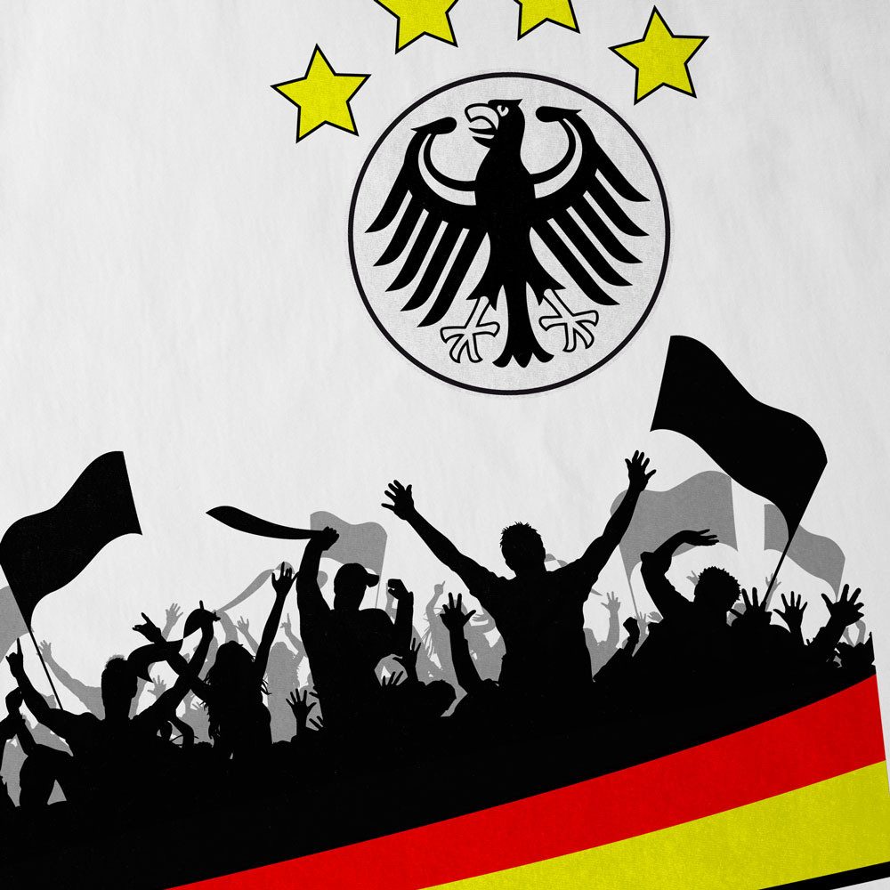style3 T-Shirt Deutschland Fan WM 2026 Fussball Fans national-flagge EM