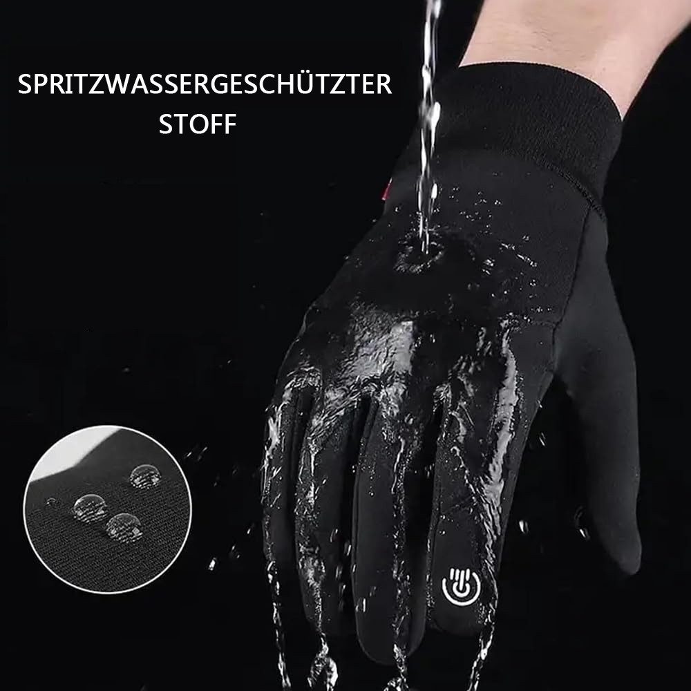 nsihing Fahrradhandschuhe Damen Herren Wasserdicht Winterhandschuhe Touchscreen Sporthandschuhe – Bild 4 von 5