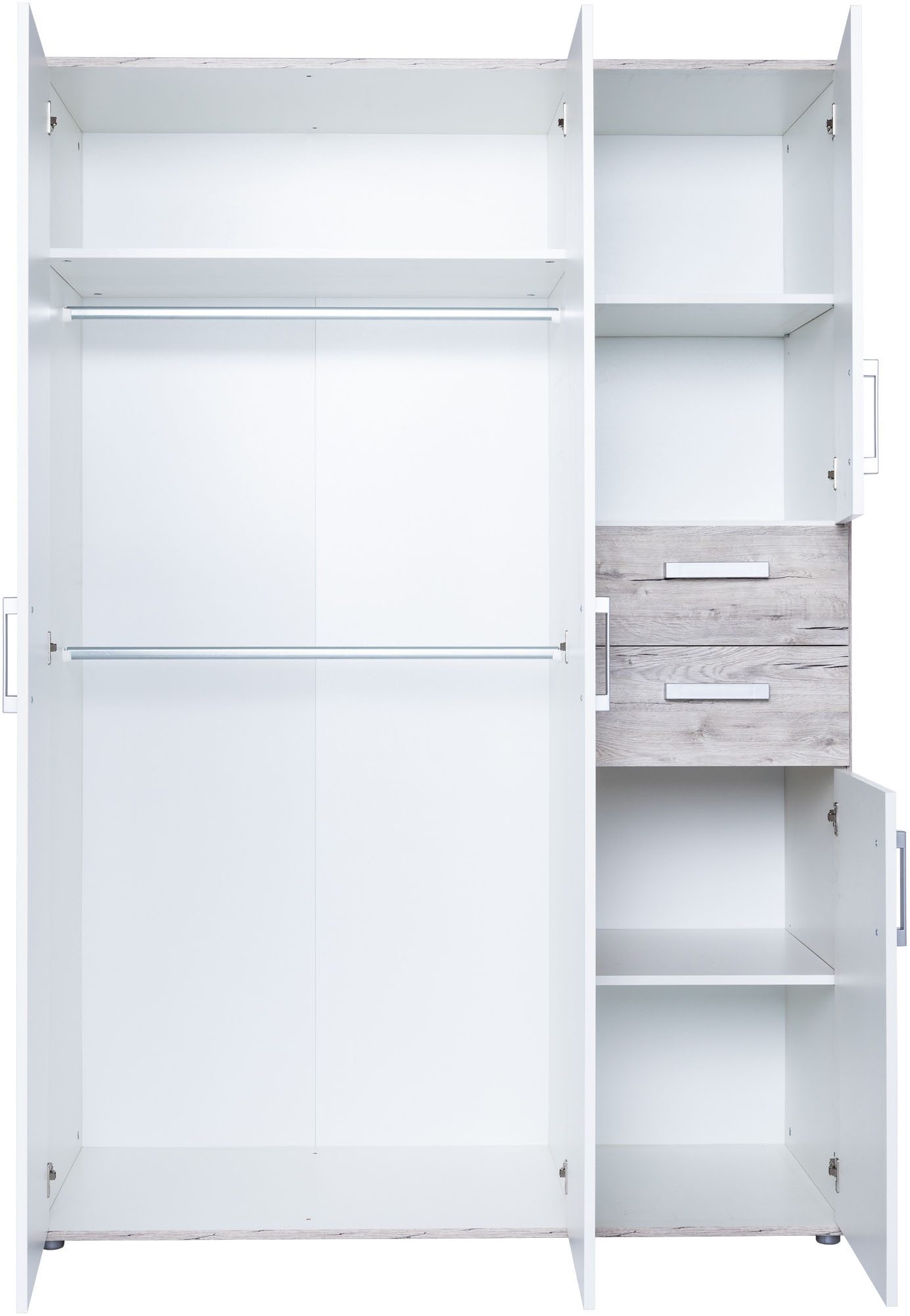 arthur berndt Jugendzimmer-Set Jugendzimmer-Set »Bente« 3-teilig, (3-tlg), Eiche-Sand/Weiß Nachbildung