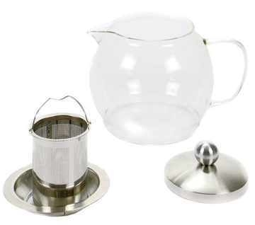 Bubble-Store Teekanne Kanne, (Deckel und Sieb aus Edelstahl), Teebereiter, Glas Teekanne