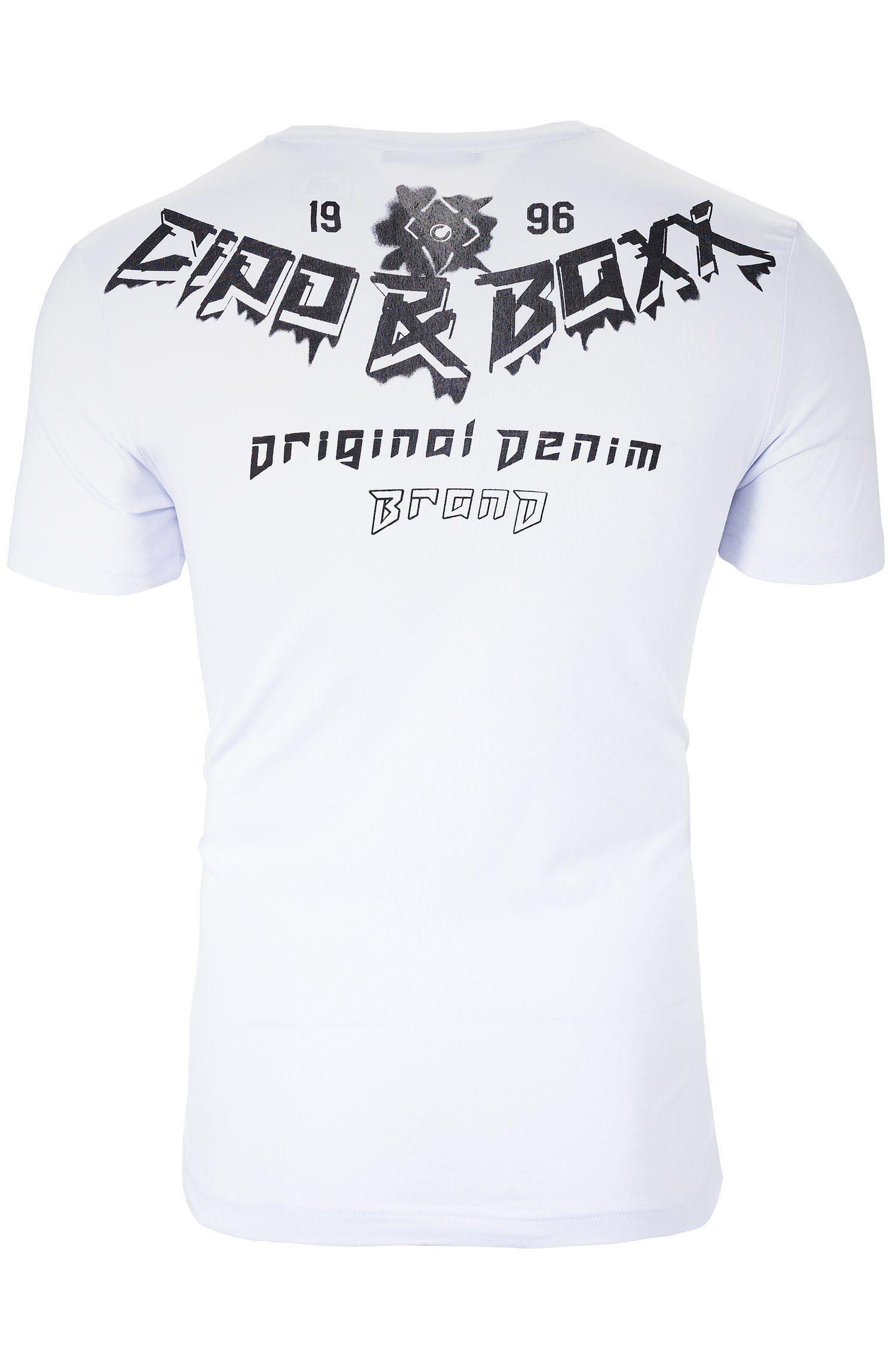 Cipo & Baxx Print-Shirt Cooles Kurzarm günstig online kaufen