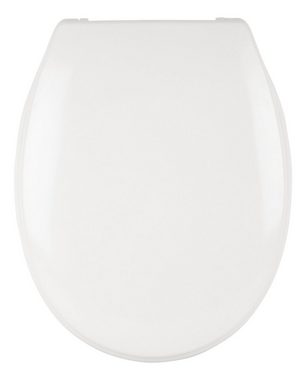 aquaSu WC-Sitz Basic, Weiß, Duroplast, Absenkautomatik, Belastbar 200 kg, oval, Take-Off
