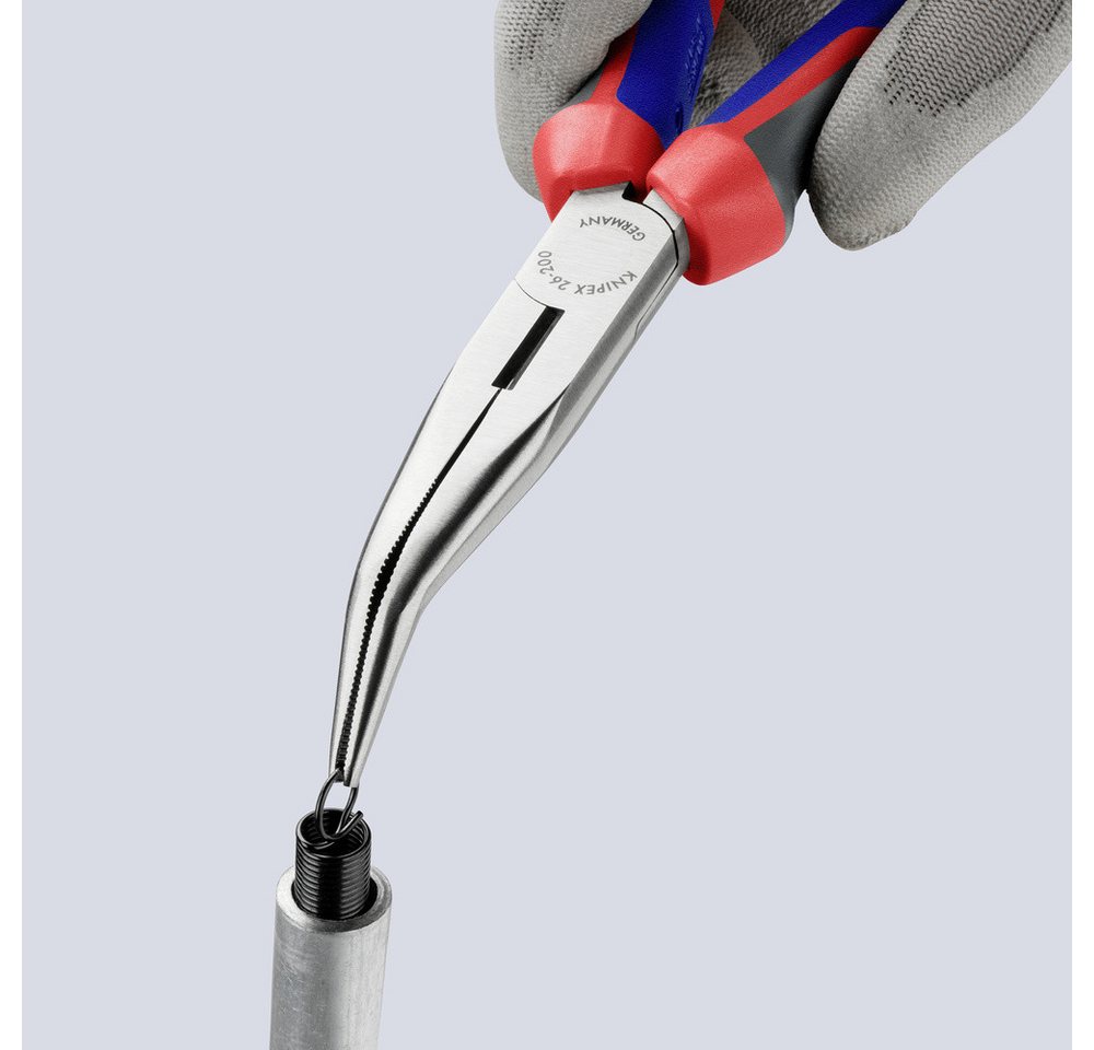 Thumbnail - Knipex Flachzange Knipex 26 22 200 Werkstatt Flachrundzange 40° gebogen Vanadium Elektro