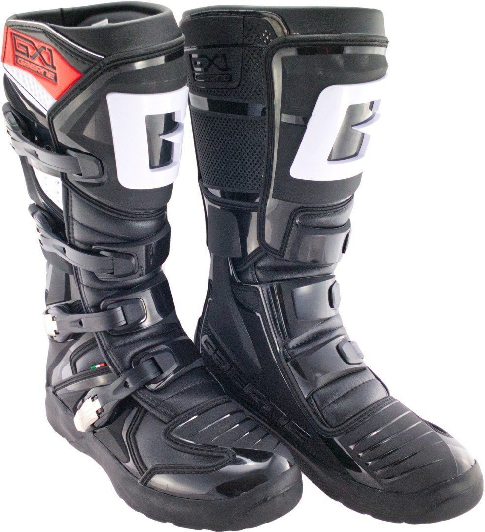 Gaerne GX-1 Evo Light-Welt Motocross Stiefel Motorradstiefel Black