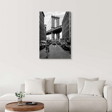 Posterlounge Forex-Bild Robert Bolton, Brooklyn mit Manhattan Bridge, Wohnzimmer Fotografie