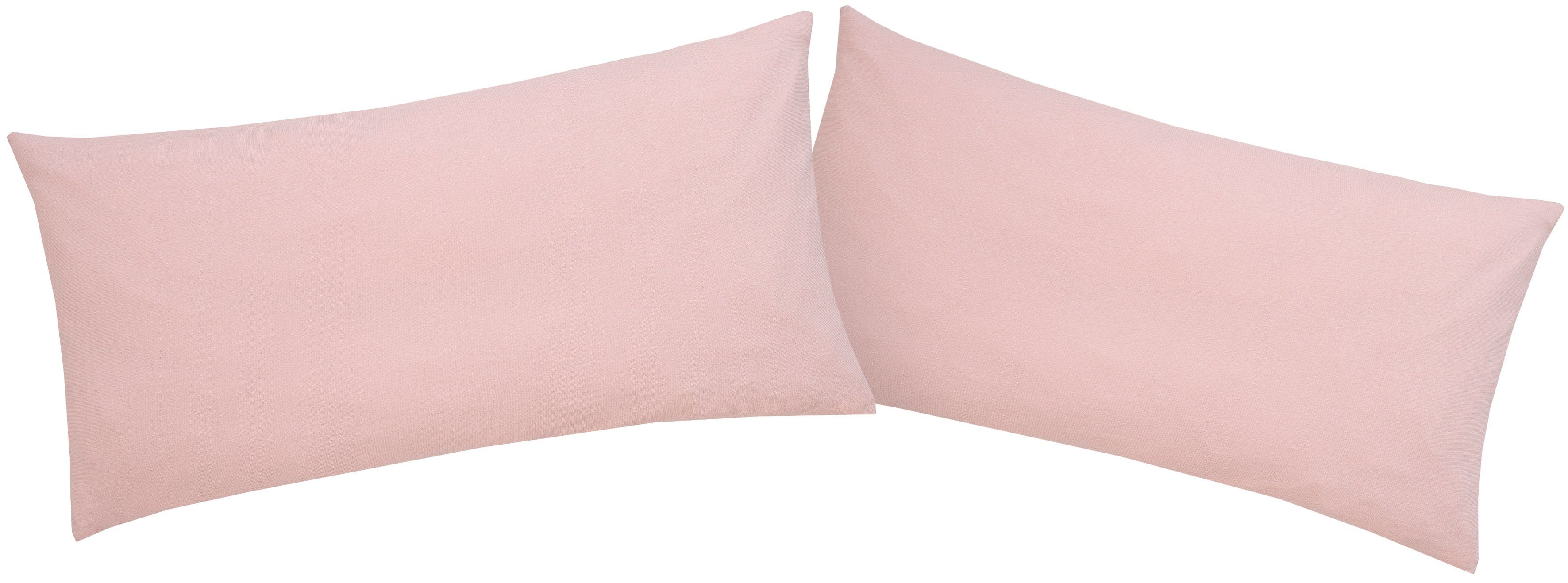 OTTO home Kissenbezüge Cremona2 100% Baumwoll-Jersey mit Reißverschluss, (2 Stück), Kissenhülle in diversen Größen